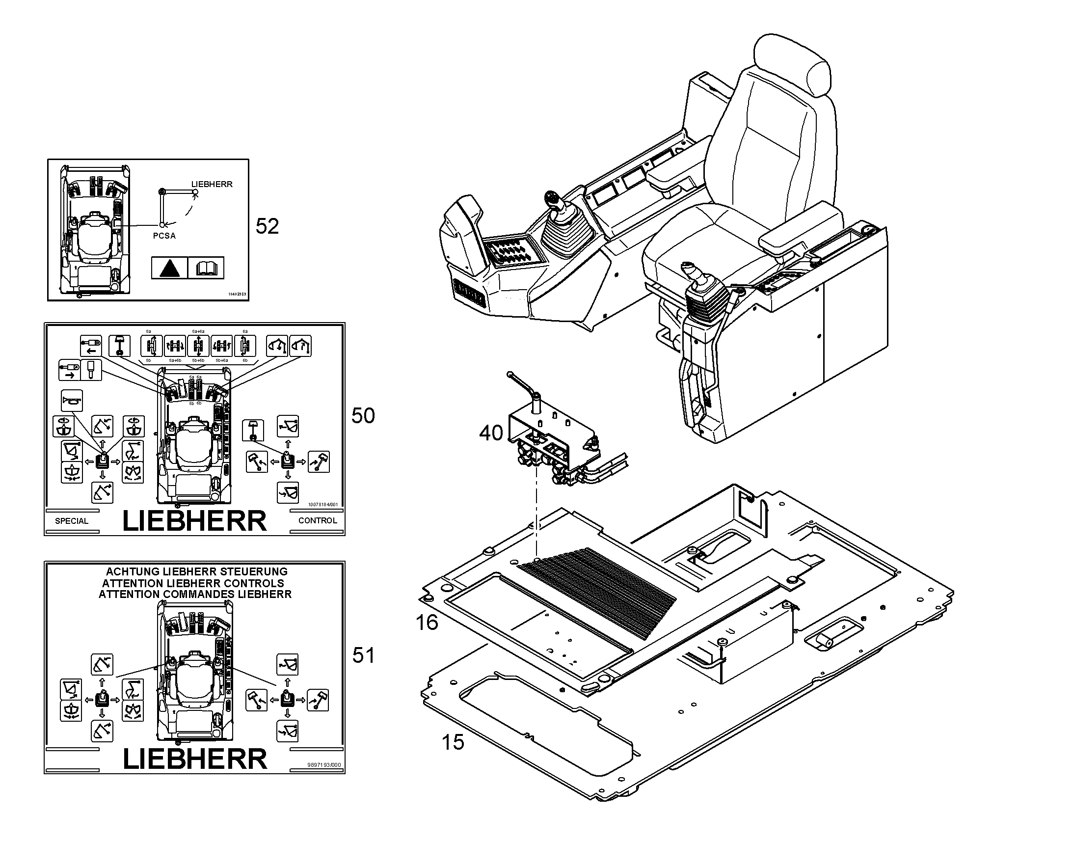 ПЕРЕКЛЮЧЕНИЕ УПРАВЛЕНИЕ 10845981 LIEBHERR