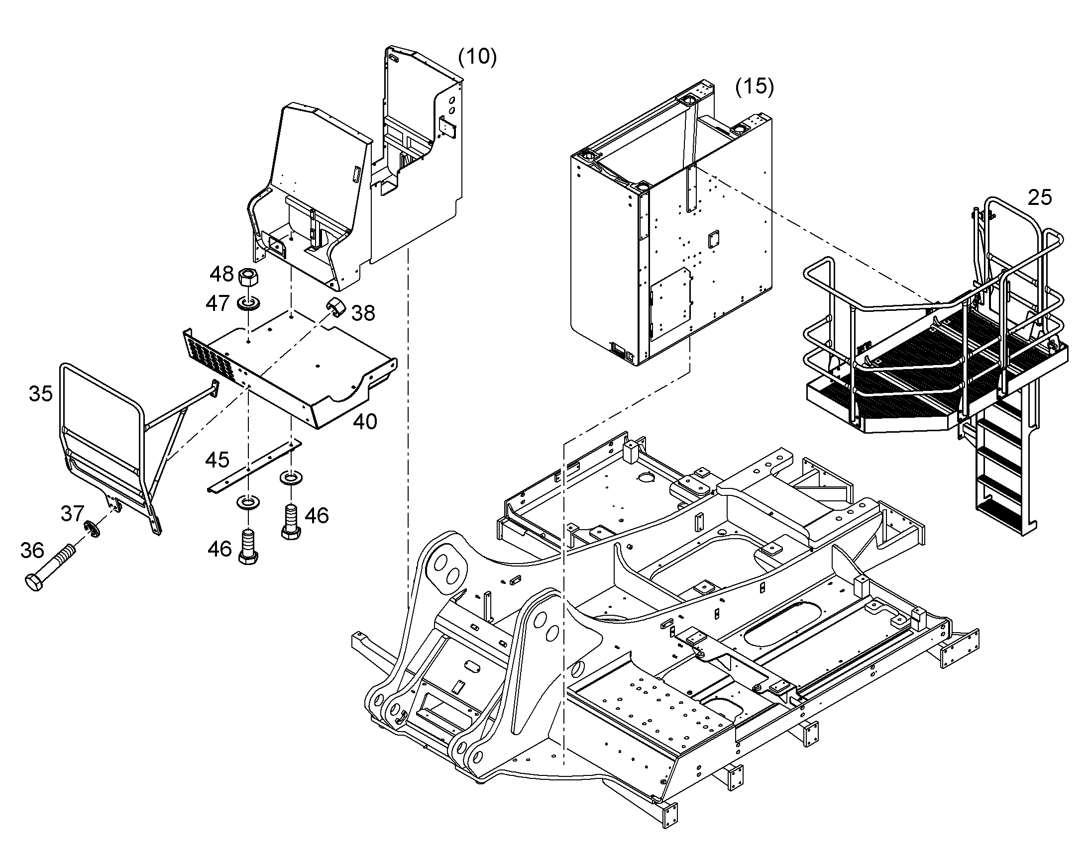 ПЛАТФОРМА КАБИНЫ 10851160 LIEBHERR