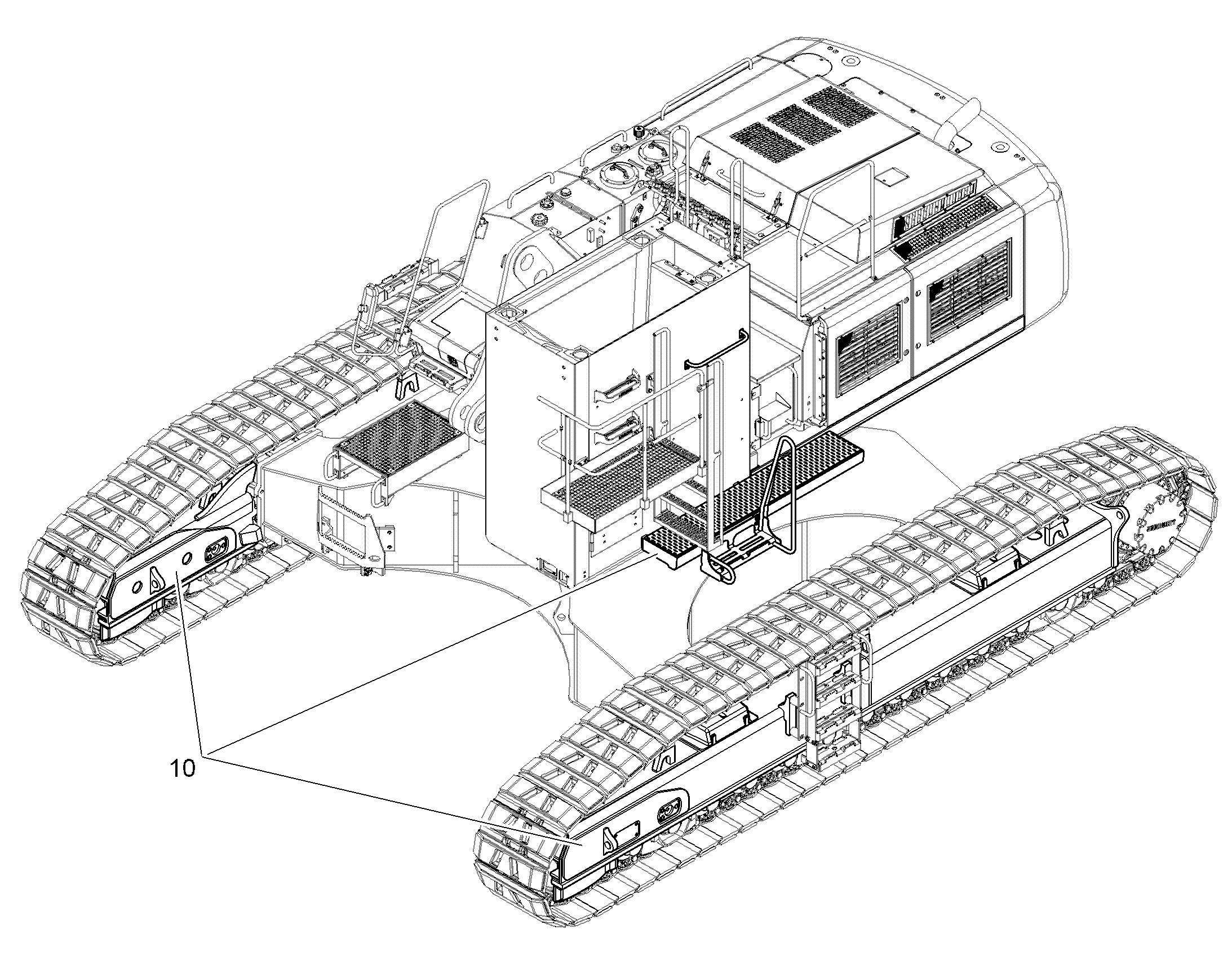 ПОДЪЕМ НА ШАССИ 10850696 LIEBHERR