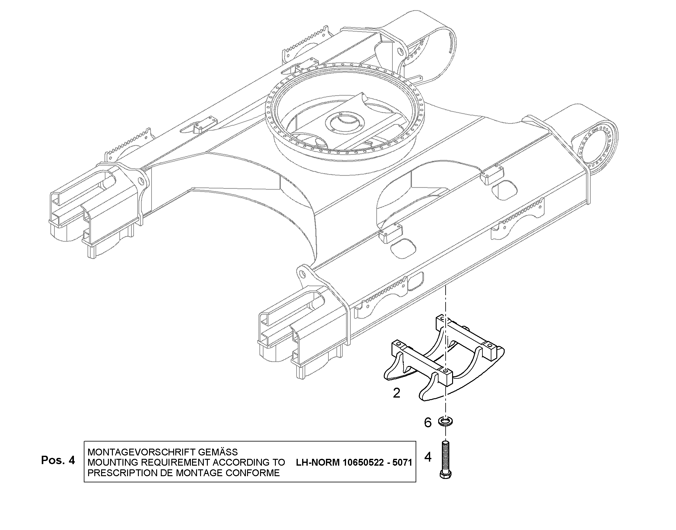 НАПРАВЛЯЮЩАЯ ЦЕПИ 203X170 9596833 LIEBHERR