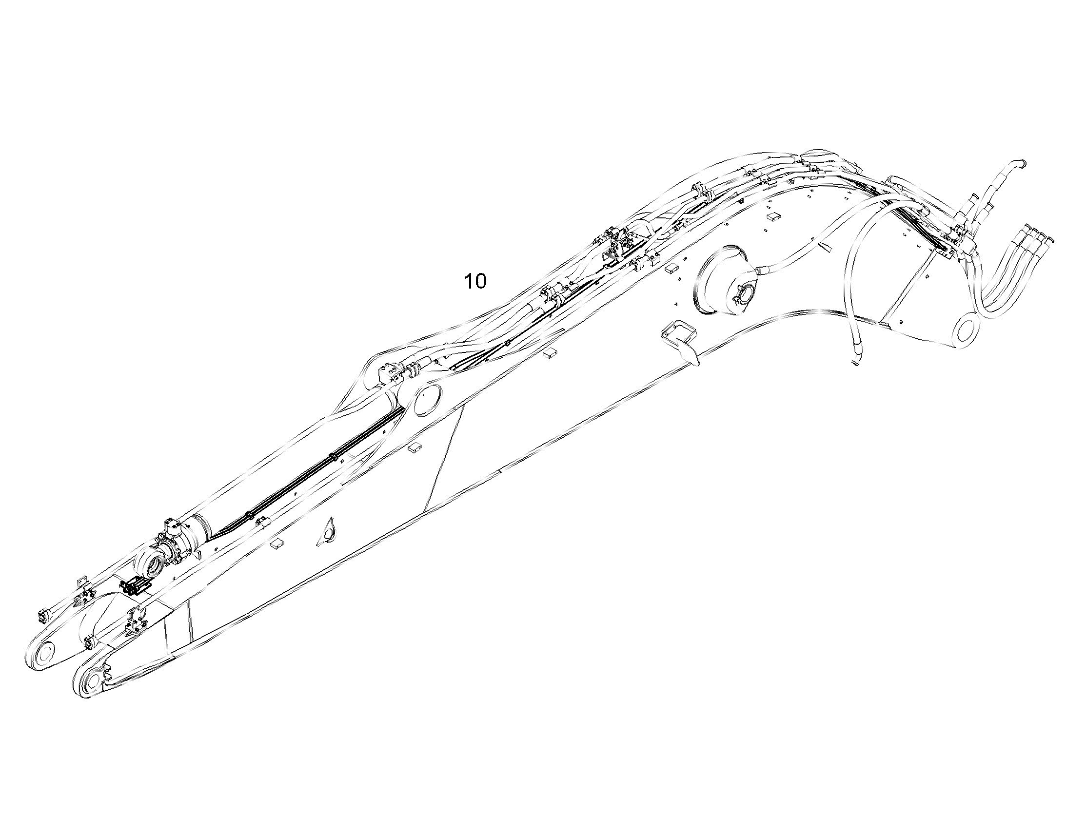 ПРОВОДКА ПРИВОД МЕХ. ПОВОРОТА 10852072 LIEBHERR