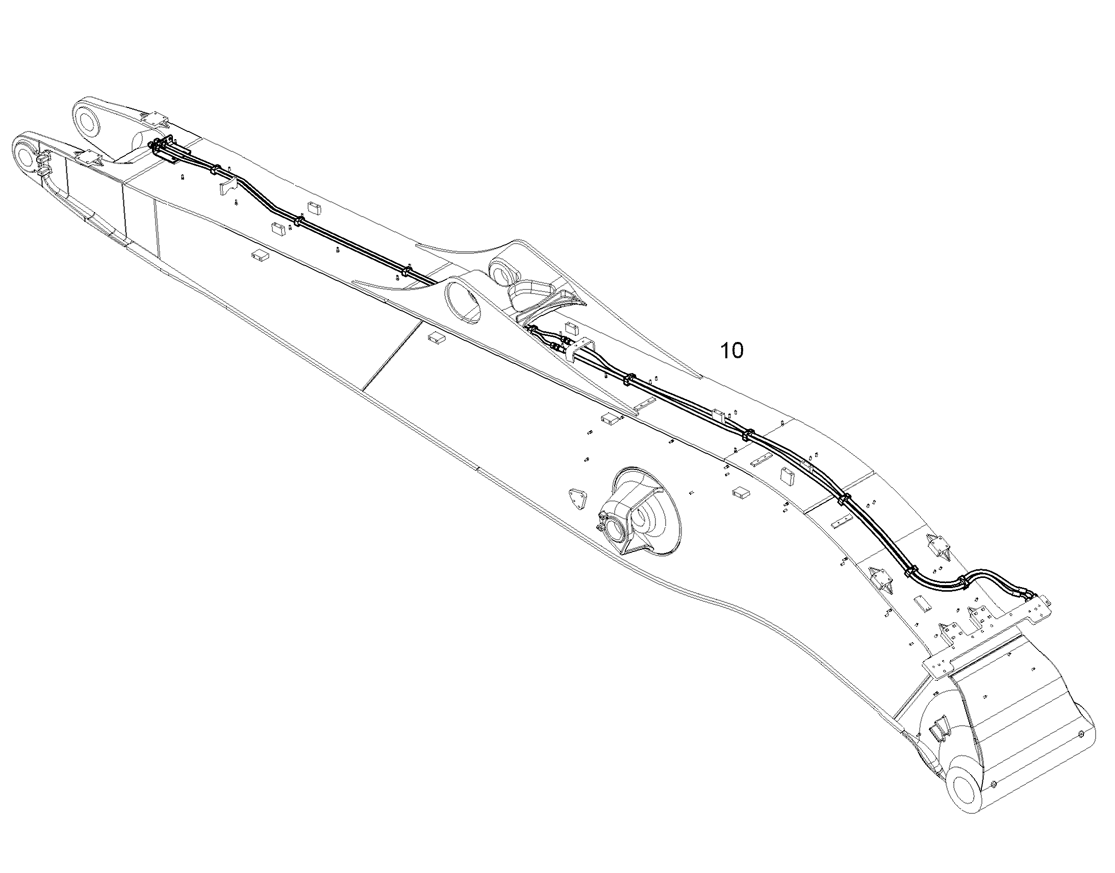 ПРОВОДКА ПРИВОД МЕХ. ПОВОРОТА 10852964 LIEBHERR