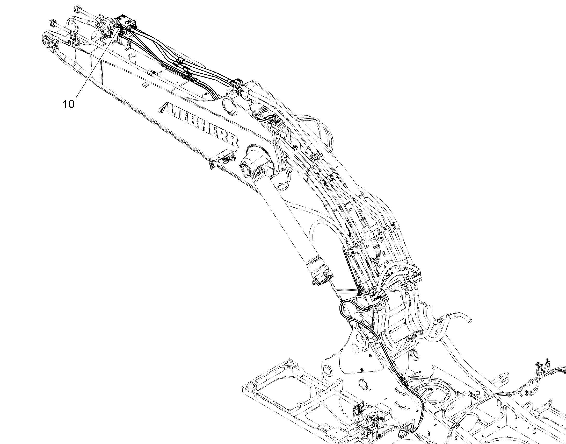 ЗАЩ.ТРУБЫ ЦИЛ.РУК. 10852131 LIEBHERR