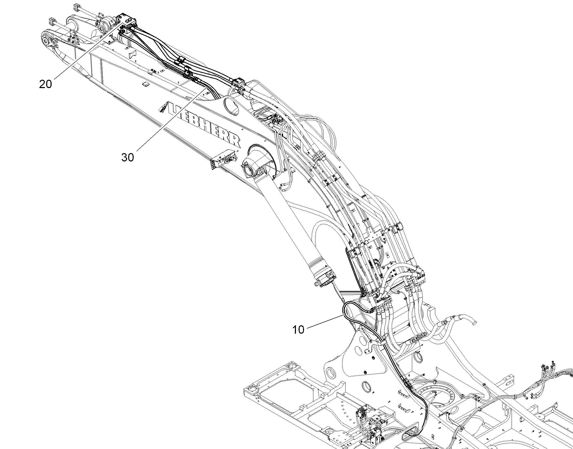 ЗАЩ.ТРУБЫ ЦИЛ.РУК. 10852133 LIEBHERR