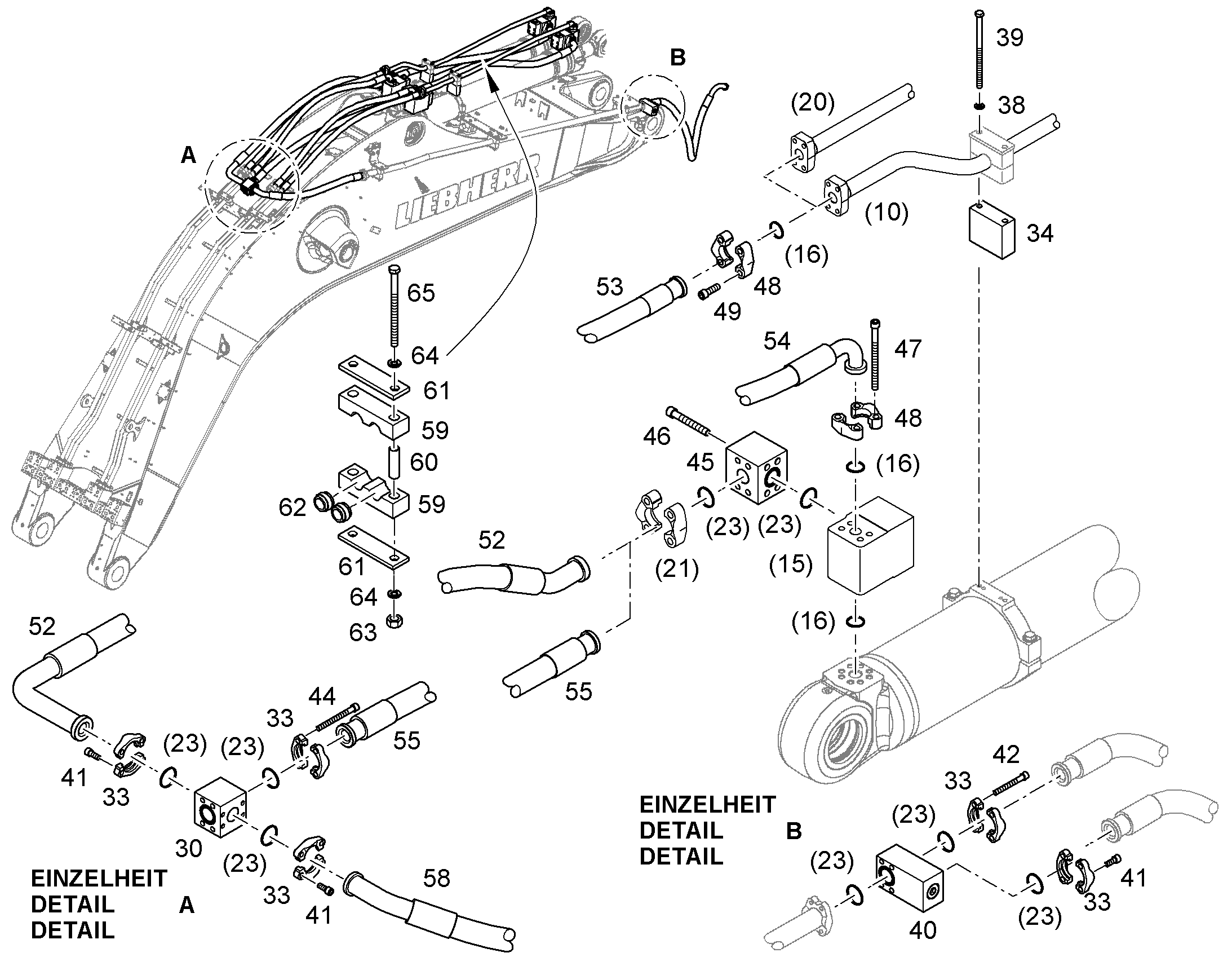 ПРОМЕЖУТОЧНАЯ ПЛАНКА 9219950 LIEBHERR