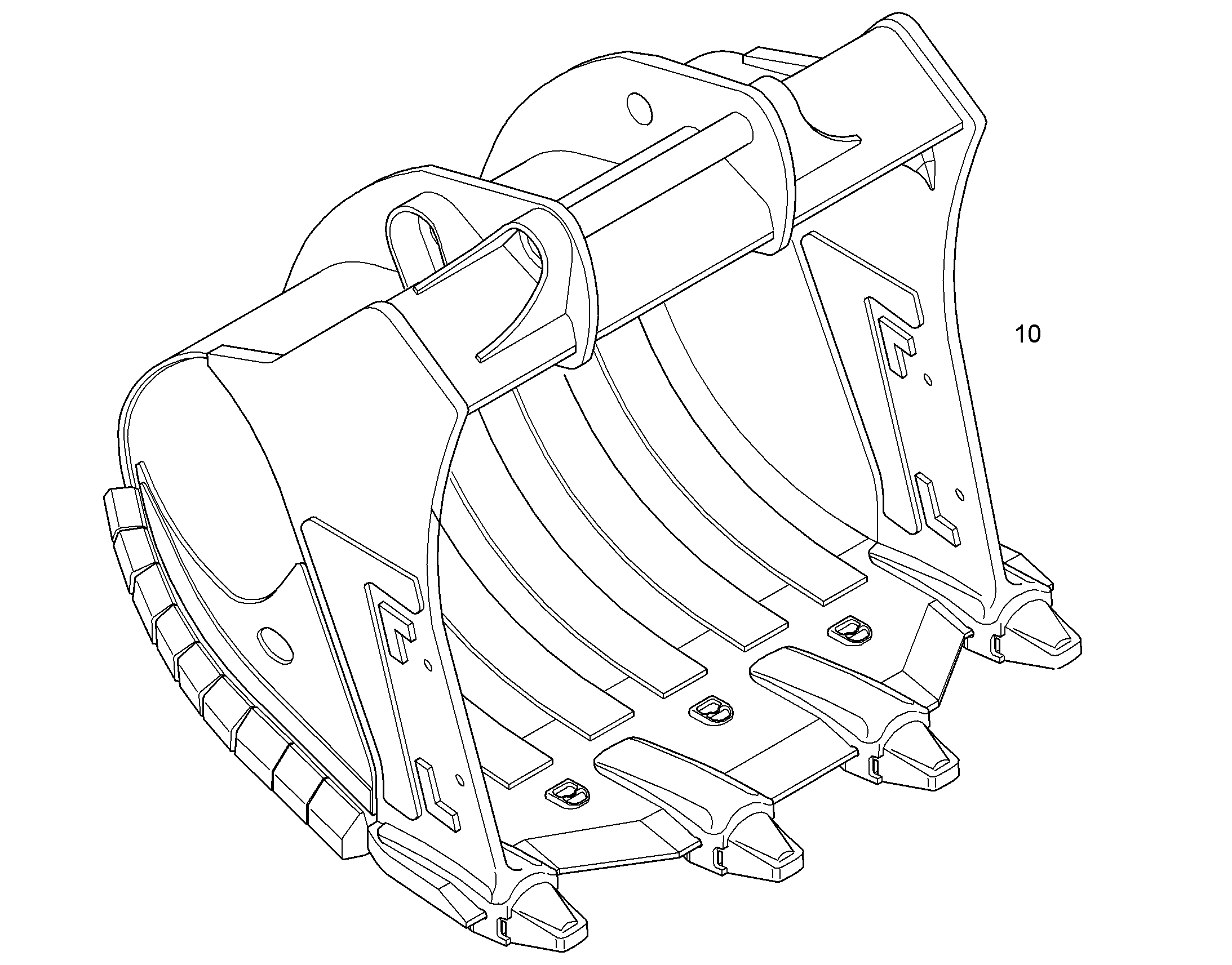ЛОПАТА ОБРАТНАЯ HDV 10847086 LIEBHERR