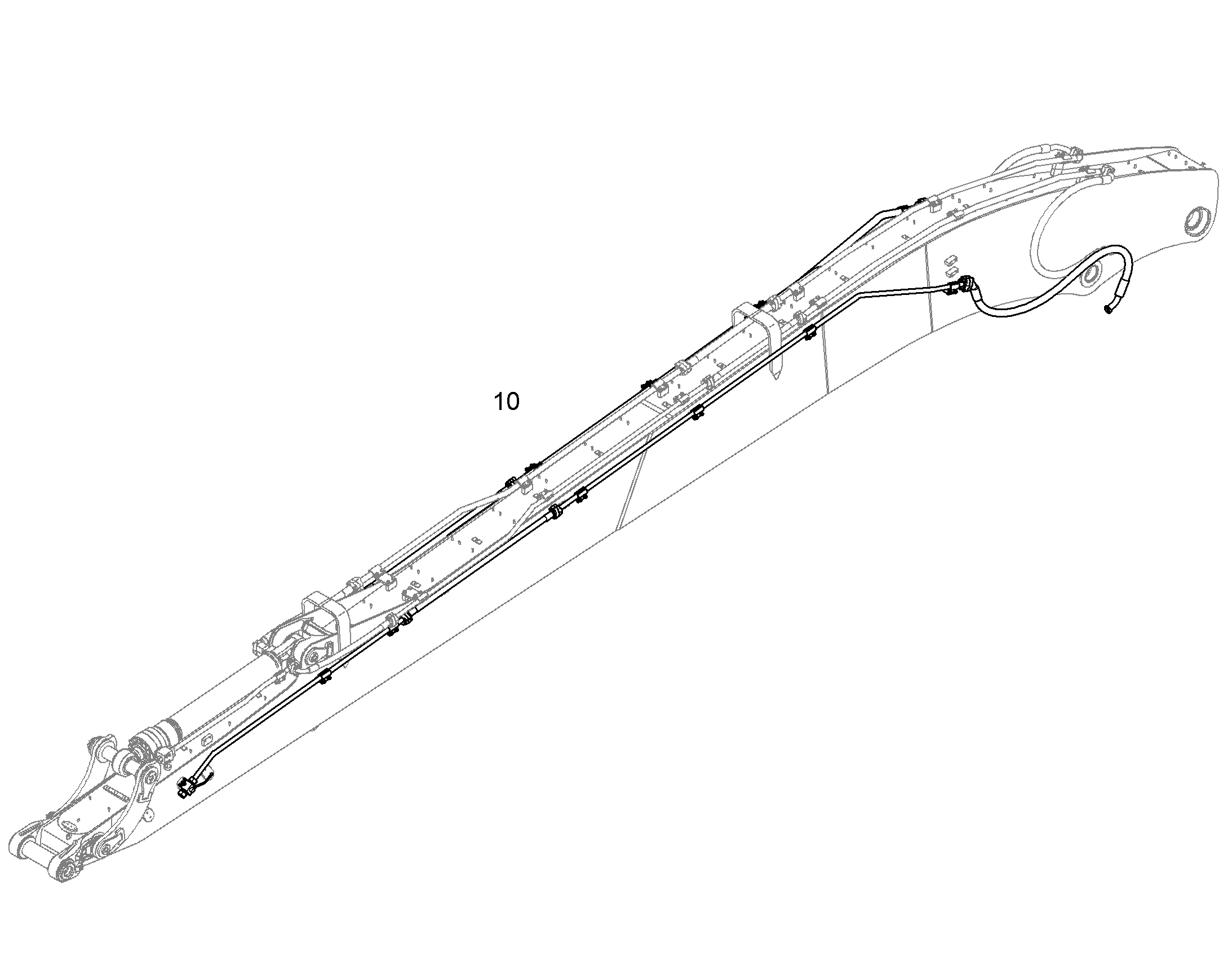 ПРОВОДКА МОНТАЖ AHS 10845436 LIEBHERR