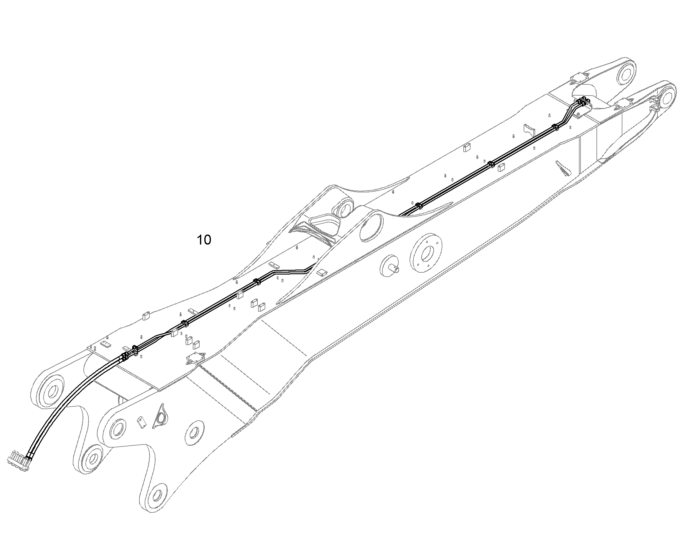 ПРОВОДКА ПРИВОД МЕХ. ПОВОРОТА 10849518 LIEBHERR