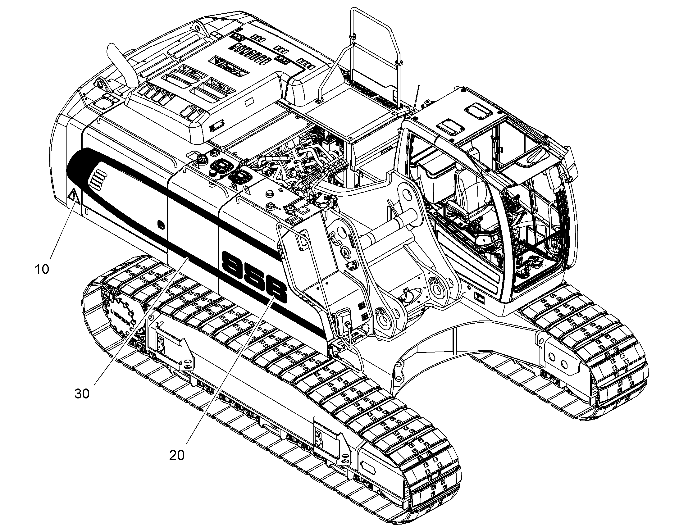 НАКЛЕЙКА 10833523 LIEBHERR