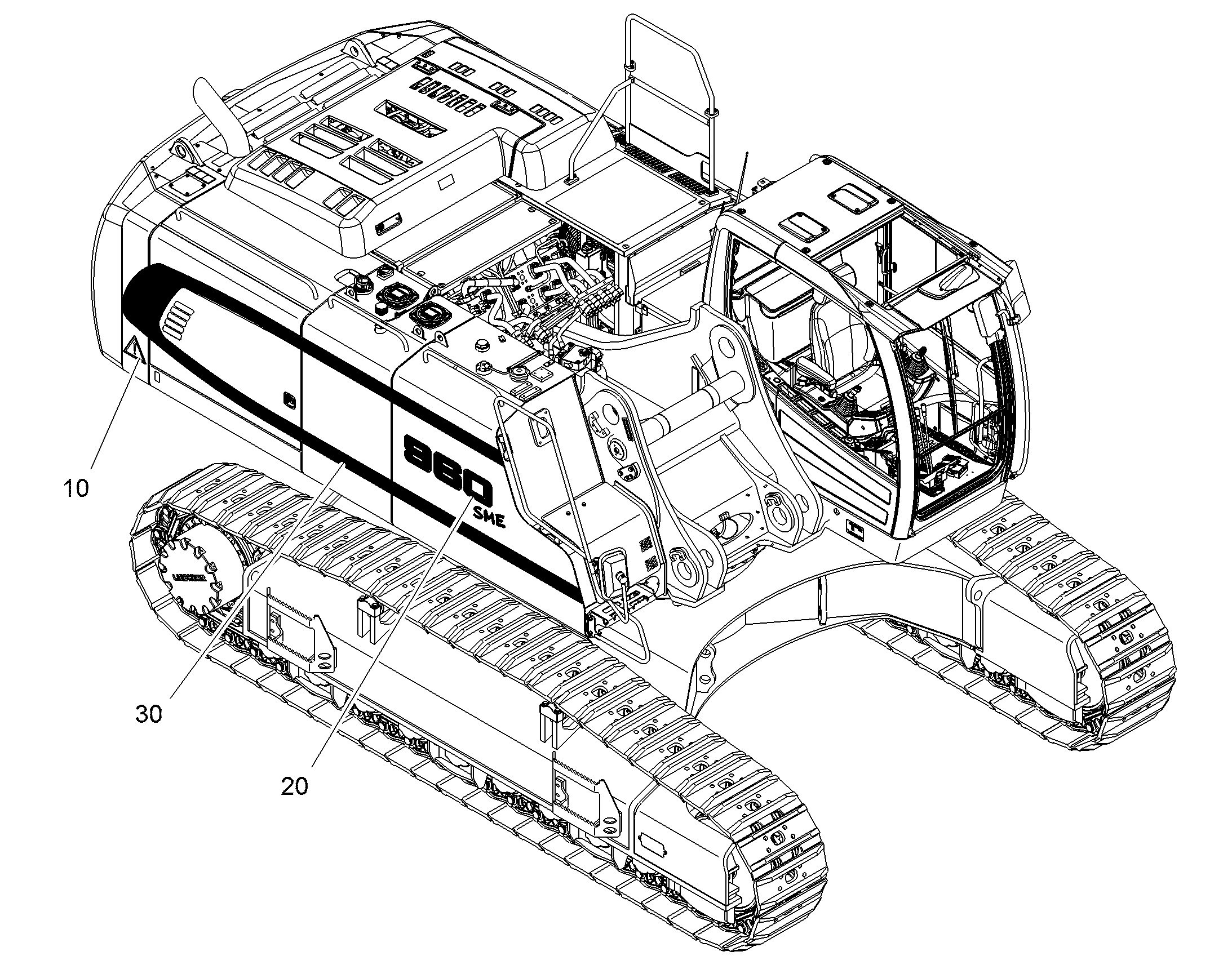 НАКЛЕЙКА 10841087 LIEBHERR