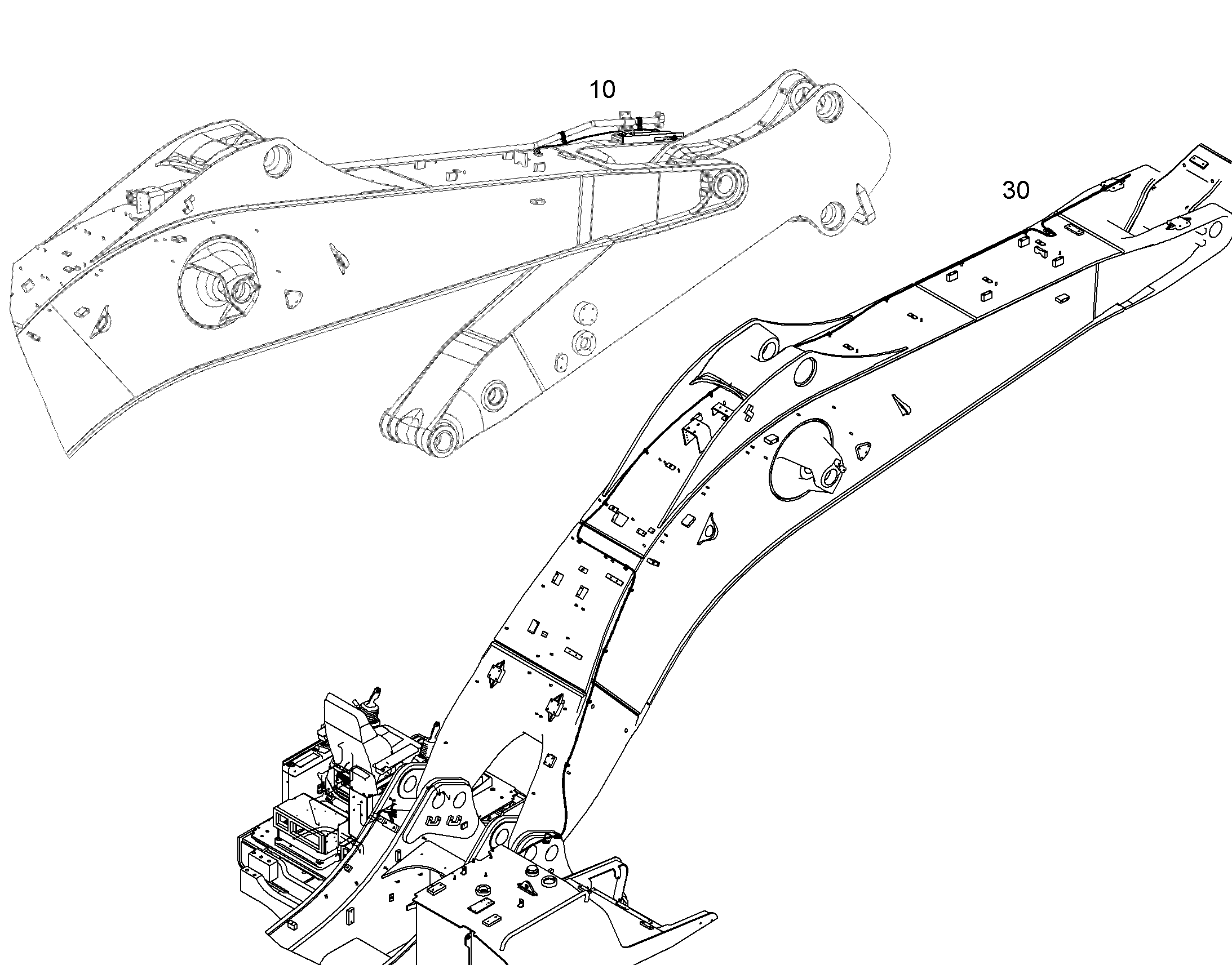 ОТКЛЮЧЕНИЕ ЦИЛИНДРА РУКОЯТИ 10850960 LIEBHERR