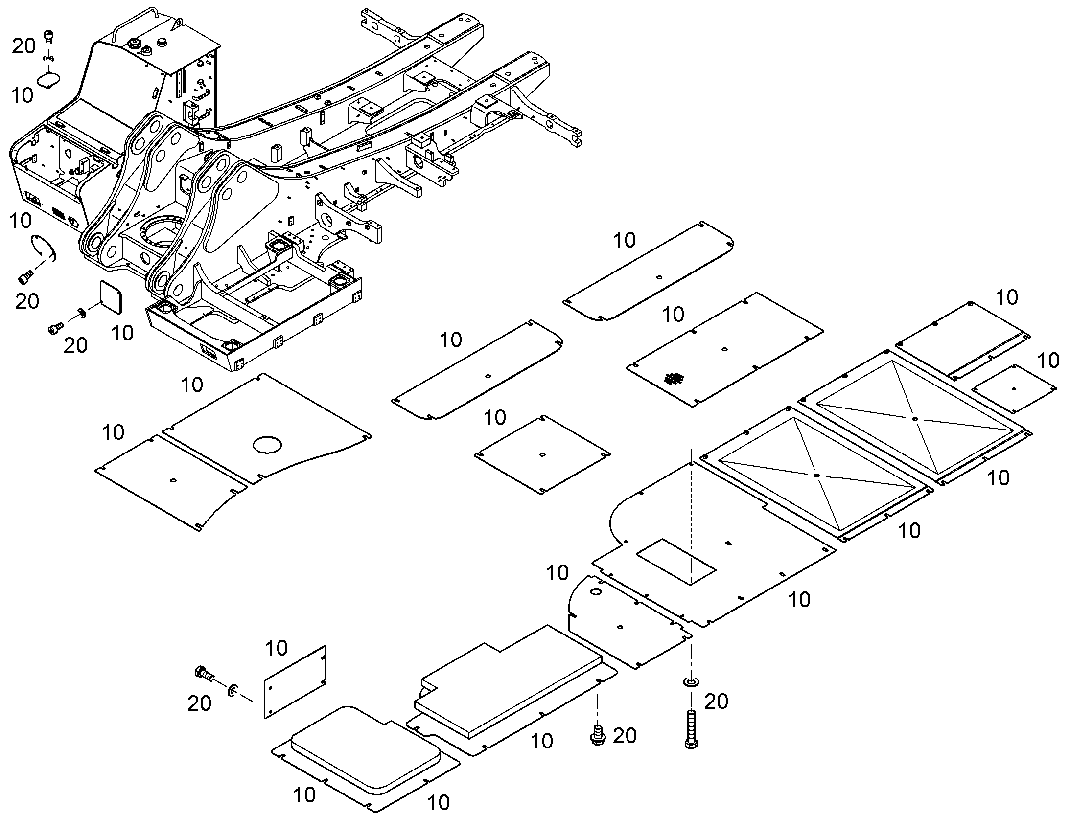 ДЕТАЛИ КРЕПЛЕНИЯ 10850671 LIEBHERR