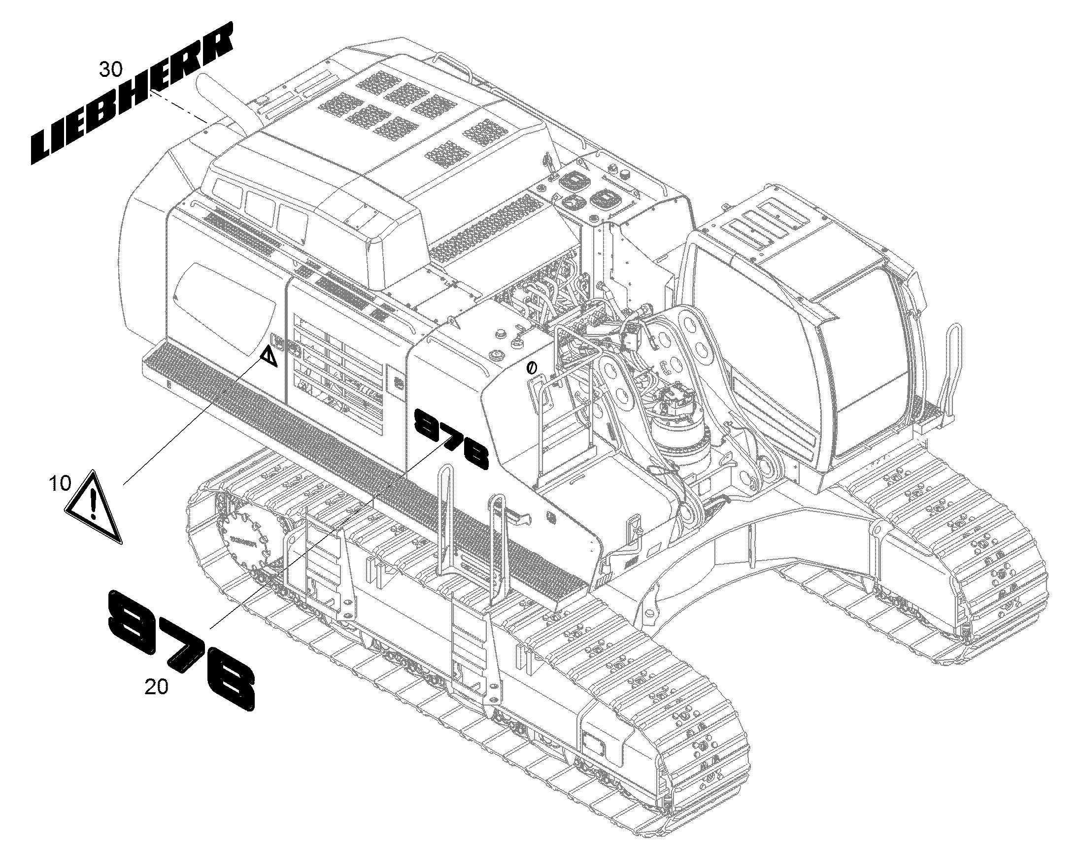 НАКЛЕЙКА 11815677 LIEBHERR
