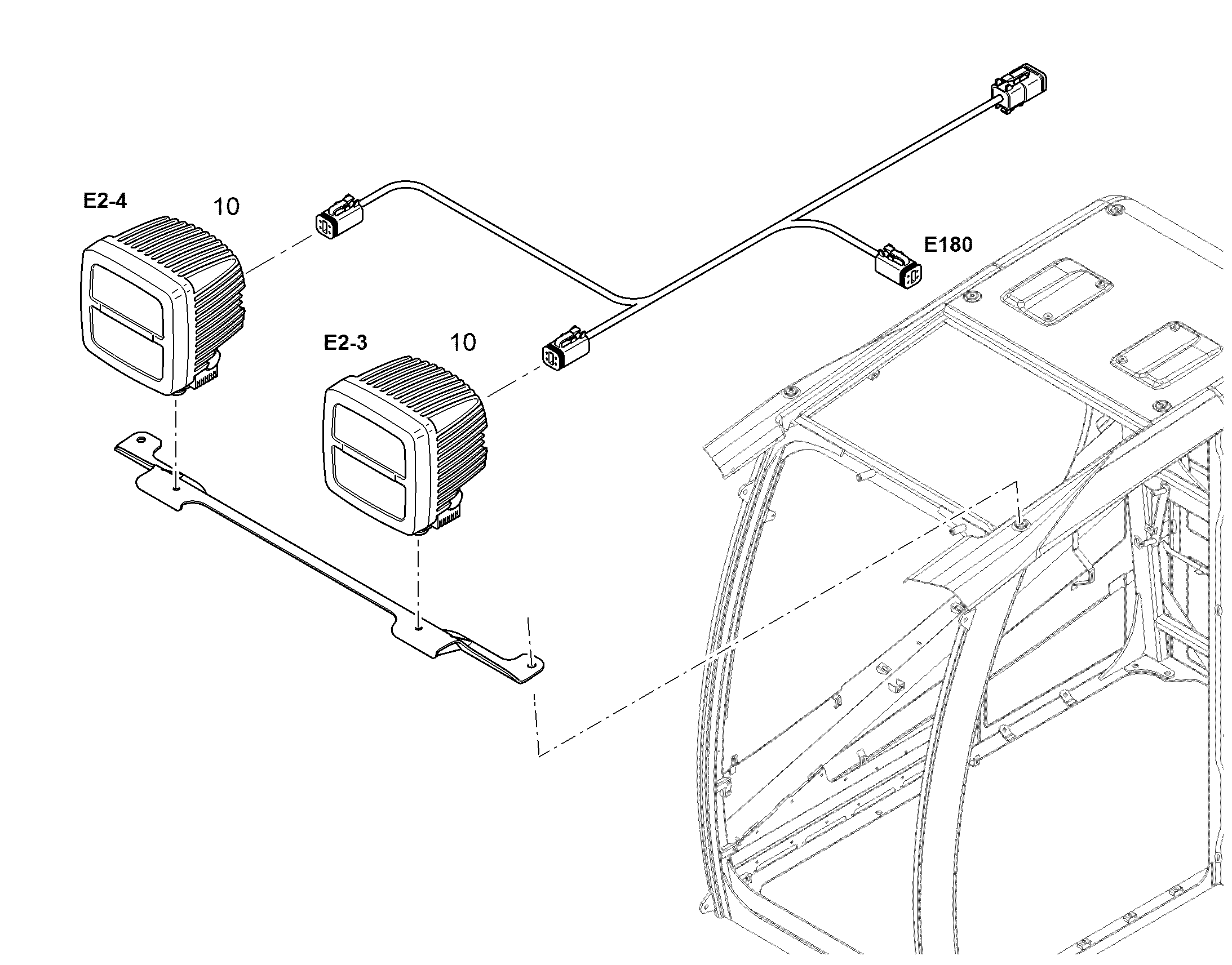 ПРОЖЕКТОР ДОПОЛНИТЕЛЬНЫЙ 94057162 LIEBHERR