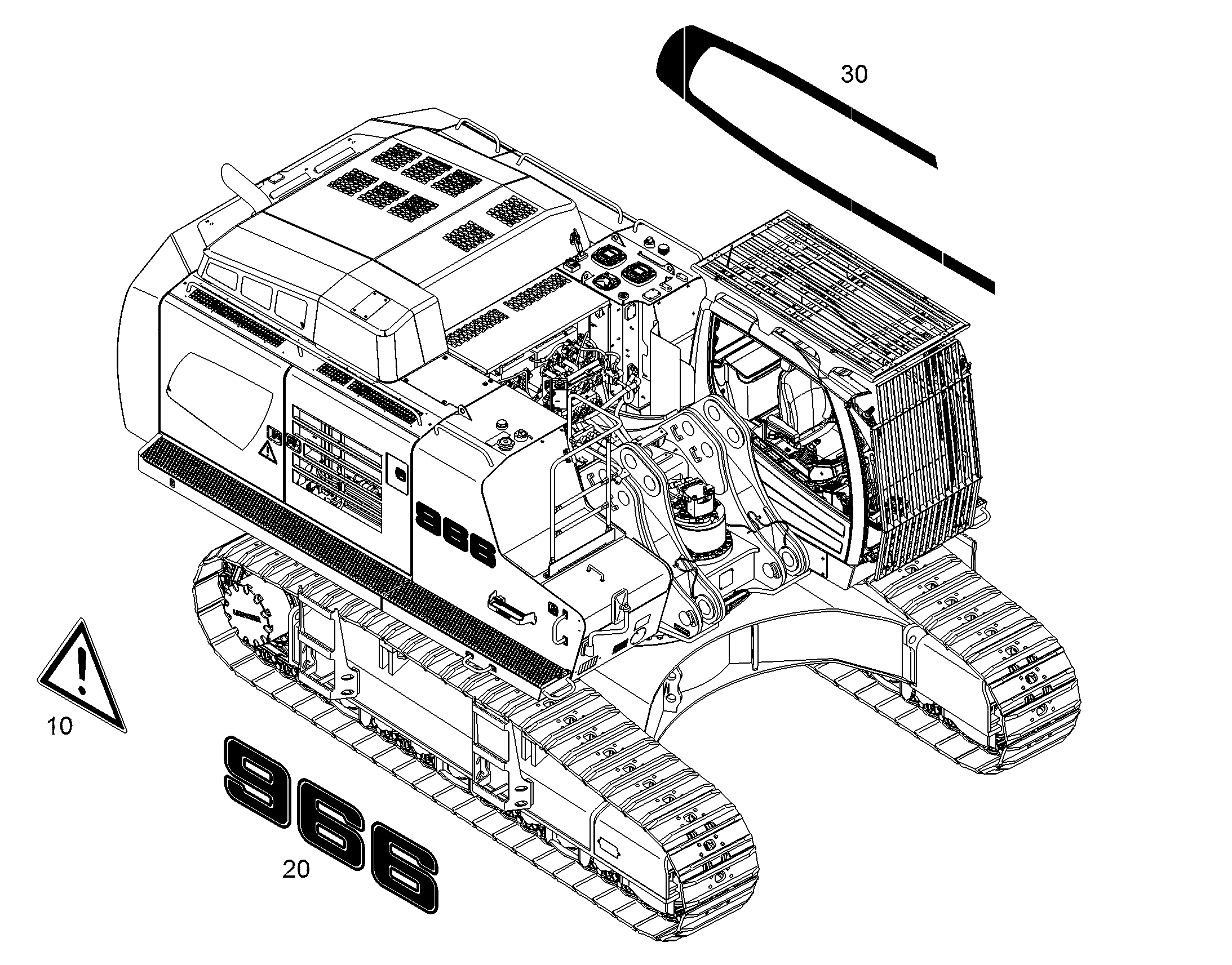 НАКЛЕЙКА 10850684 LIEBHERR
