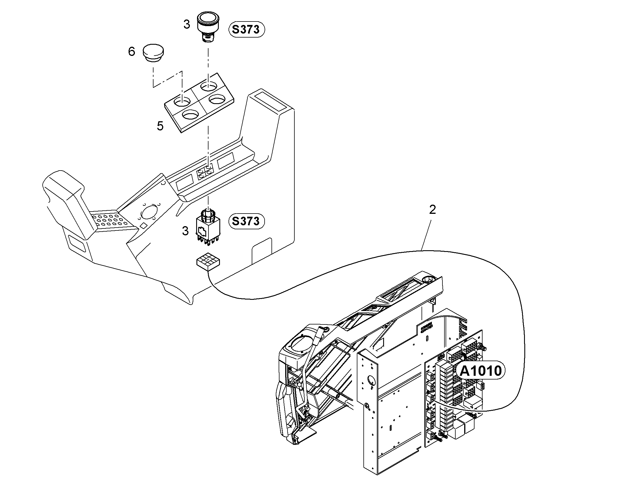 ПЕРЕКЛЮЧАТЕЛЬ В СБОРЕ S373 10863596 LIEBHERR