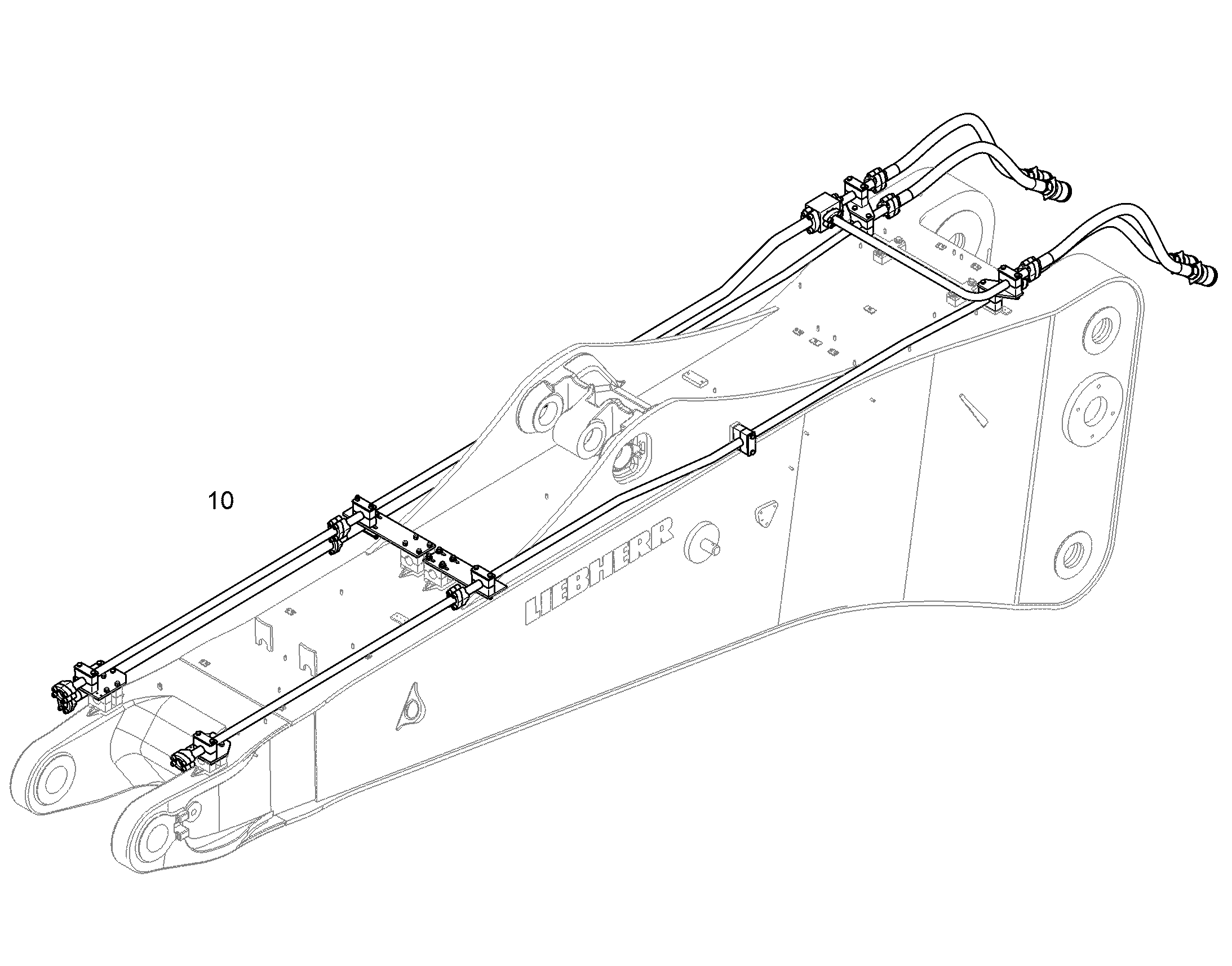 ПРОВОДКА МОНТАЖ AHS 10863669 LIEBHERR