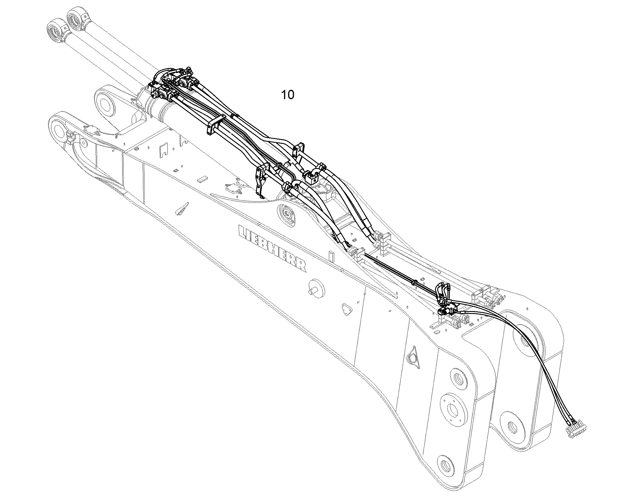 ЗАЩ.ТРУБЫ ЦИЛ.РУК. 10863887 LIEBHERR