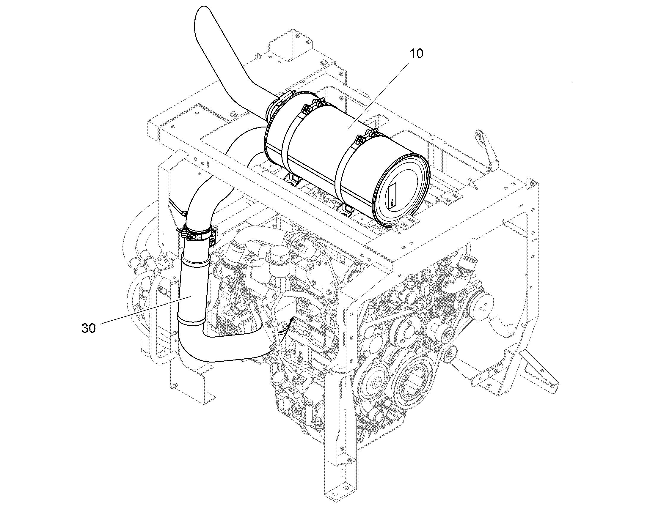 ГЛУШИТЕЛЬ УСТАНОВКА 10842766 LIEBHERR