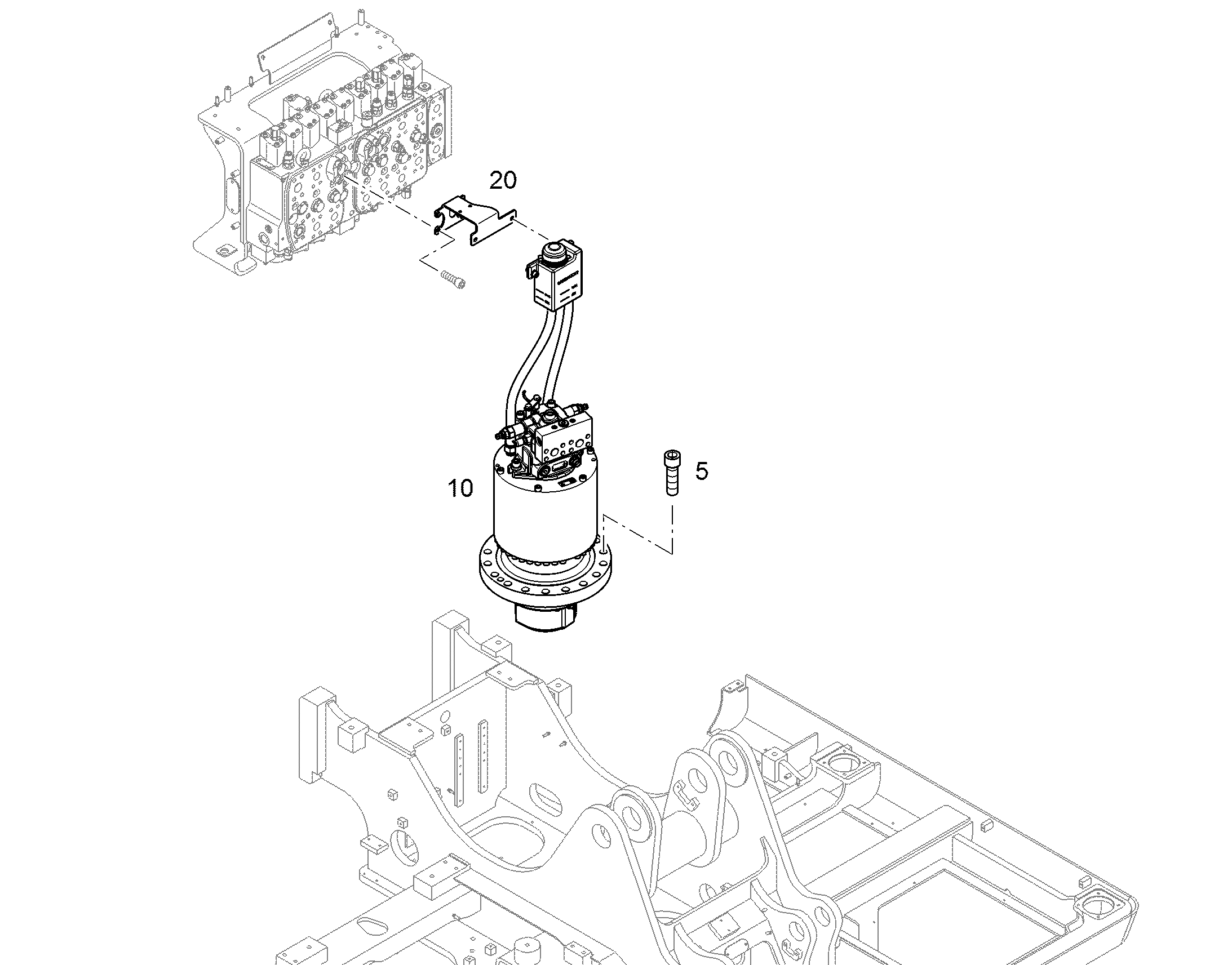 МЕХАНИЗМ ПОВОРОТА 10839708 LIEBHERR