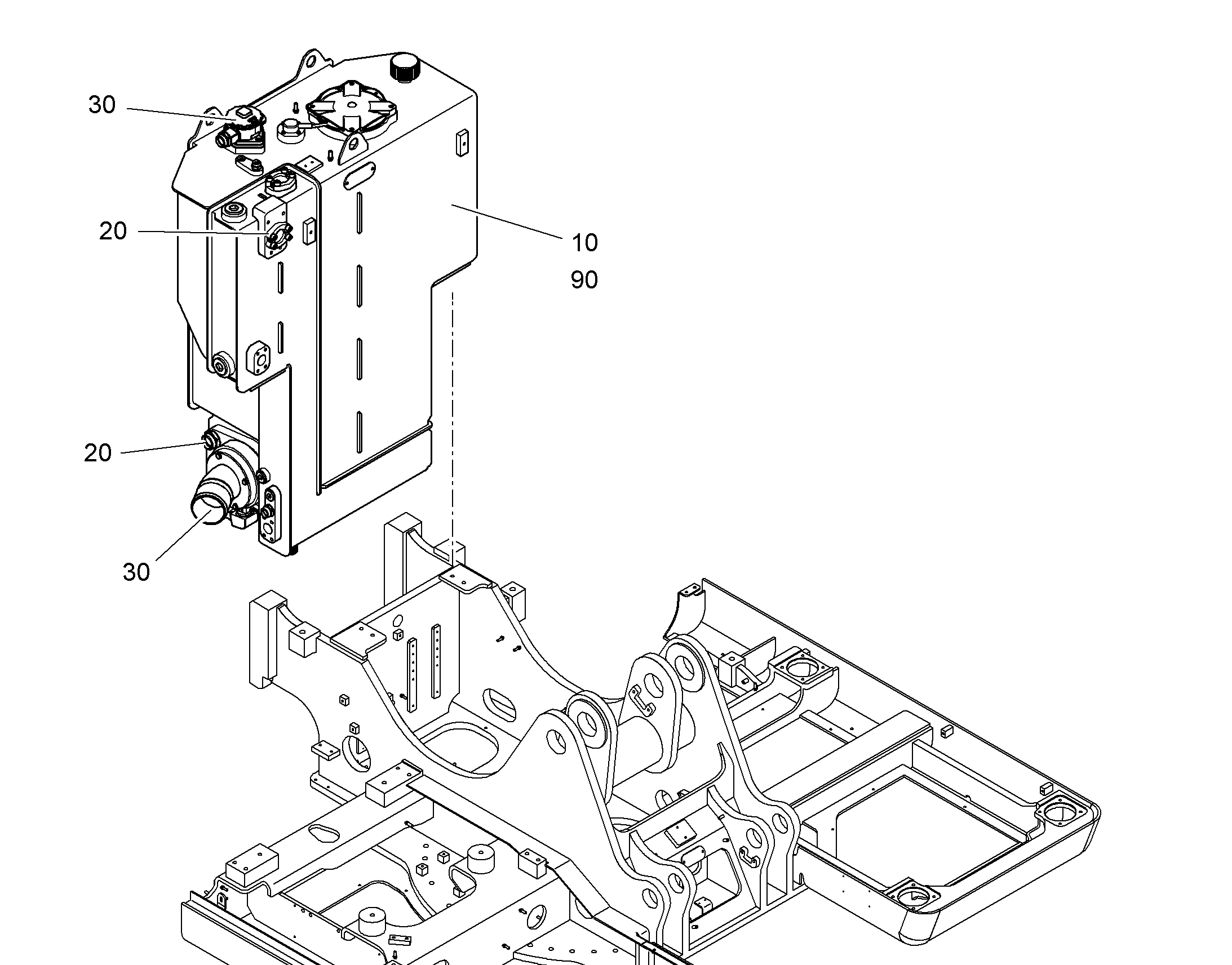 ГИДРОБАК ЗАМЕННЫЙ 10836982 LIEBHERR
