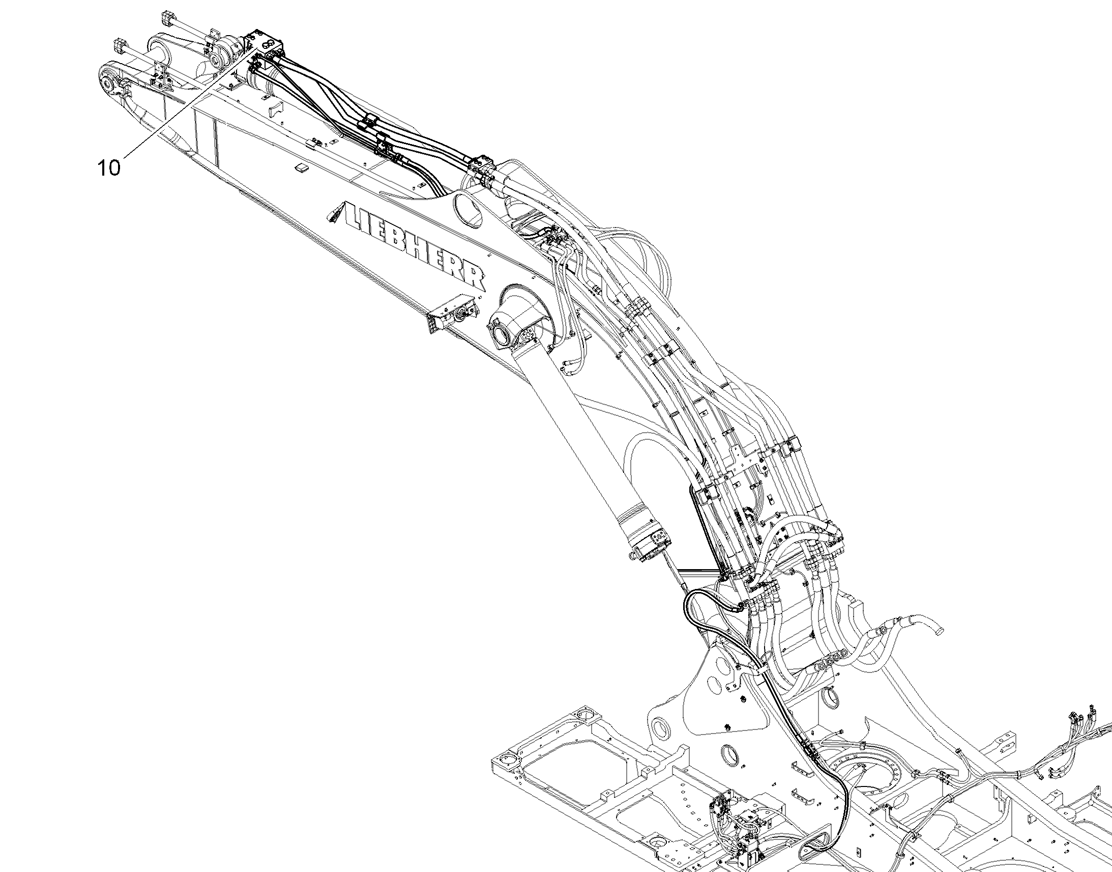 ЗАЩ.ТРУБЫ ЦИЛ.РУК. 10864533 LIEBHERR