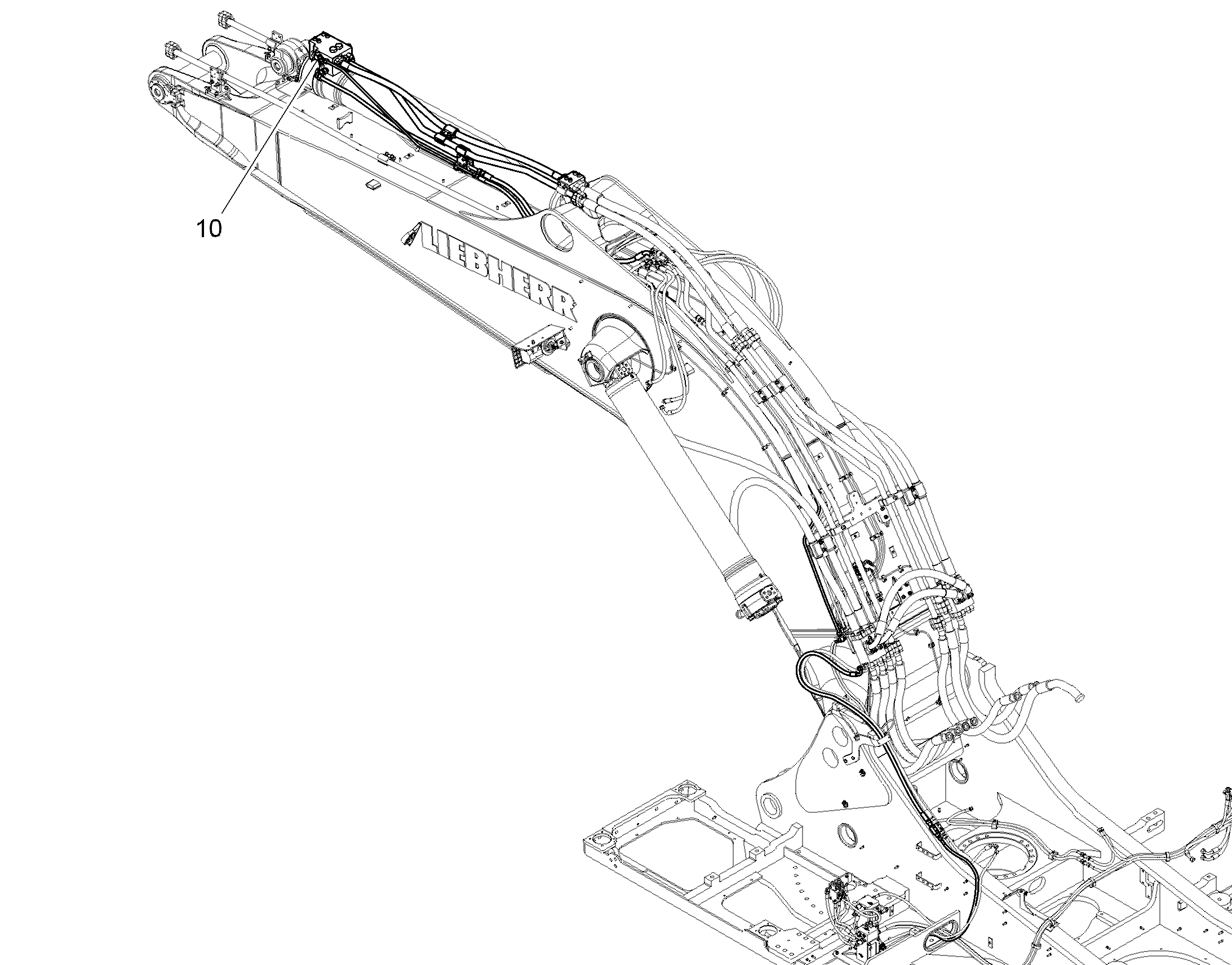 ЗАЩ.ТРУБЫ ЦИЛ.РУК. 10852465 LIEBHERR