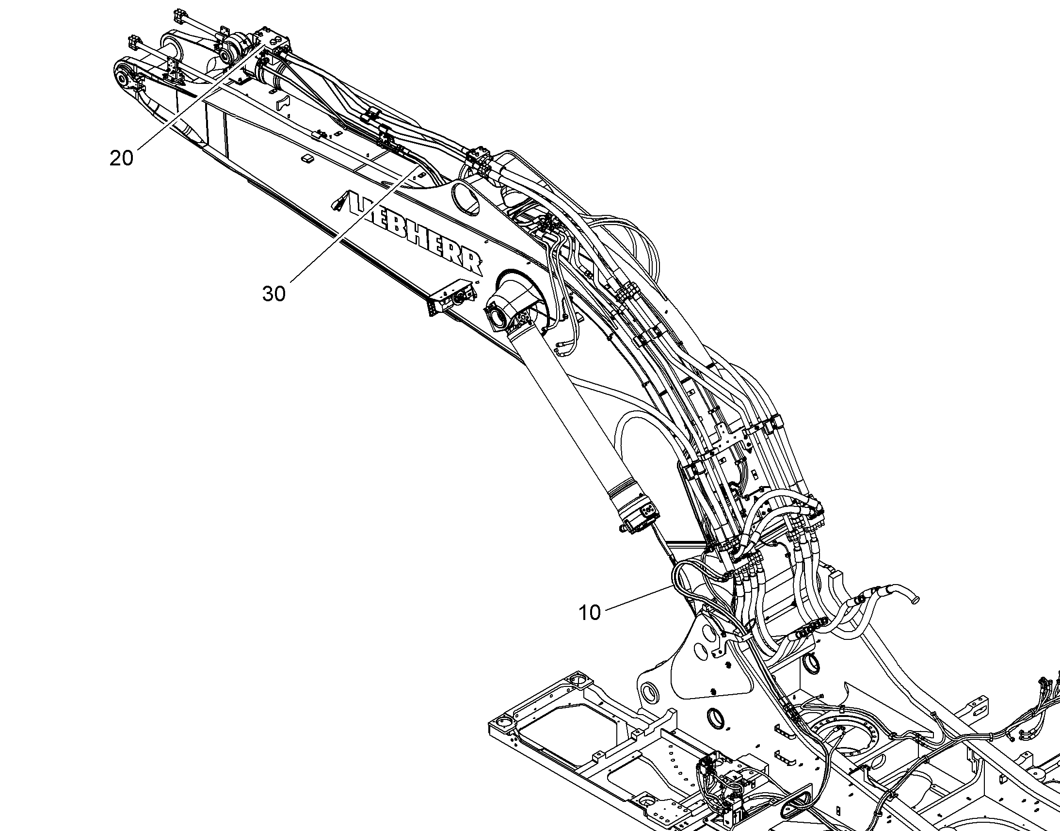 ЗАЩ.ТРУБЫ ЦИЛ.РУК. 10852466 LIEBHERR