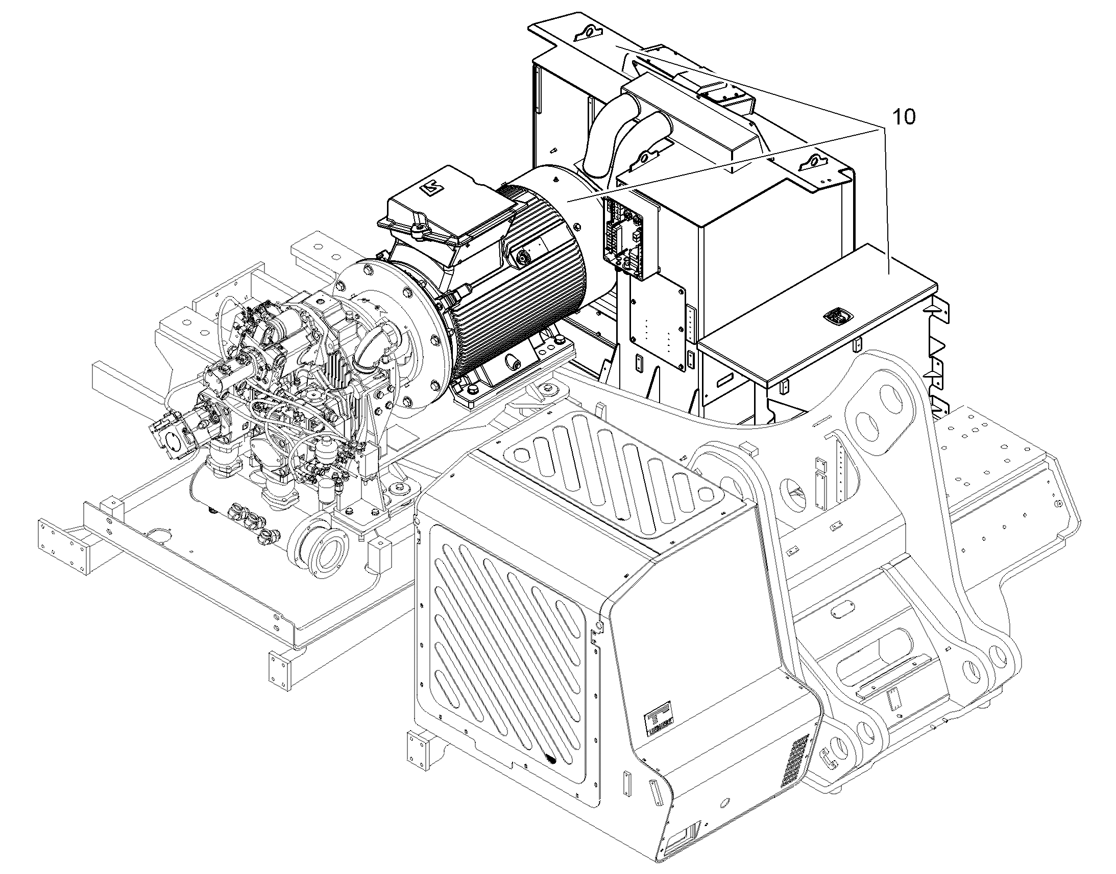 МОНТ.КОМПЛ.ВЫКЛ.МАСЛ.ГИДРОПР. 660V 60HZ 200KW 10856668 LIEBHERR