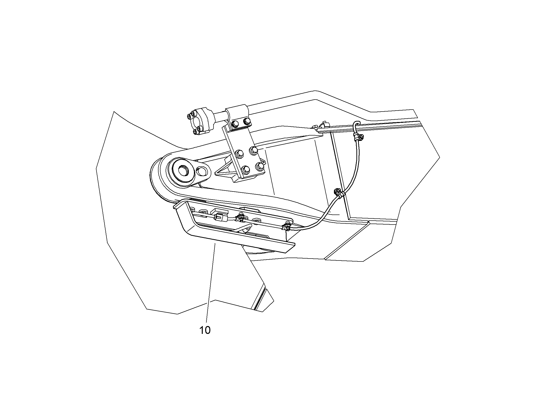ОТКЛЮЧЕНИЕ ЦИЛИНДРА РУКОЯТИ 10841549 LIEBHERR