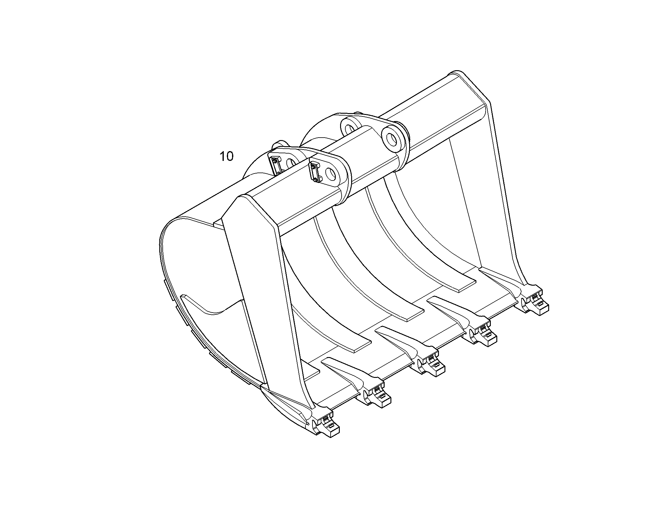 ЛОПАТА ОБРАТНАЯ HD 1650mm 2,2m³ 10846773 LIEBHERR