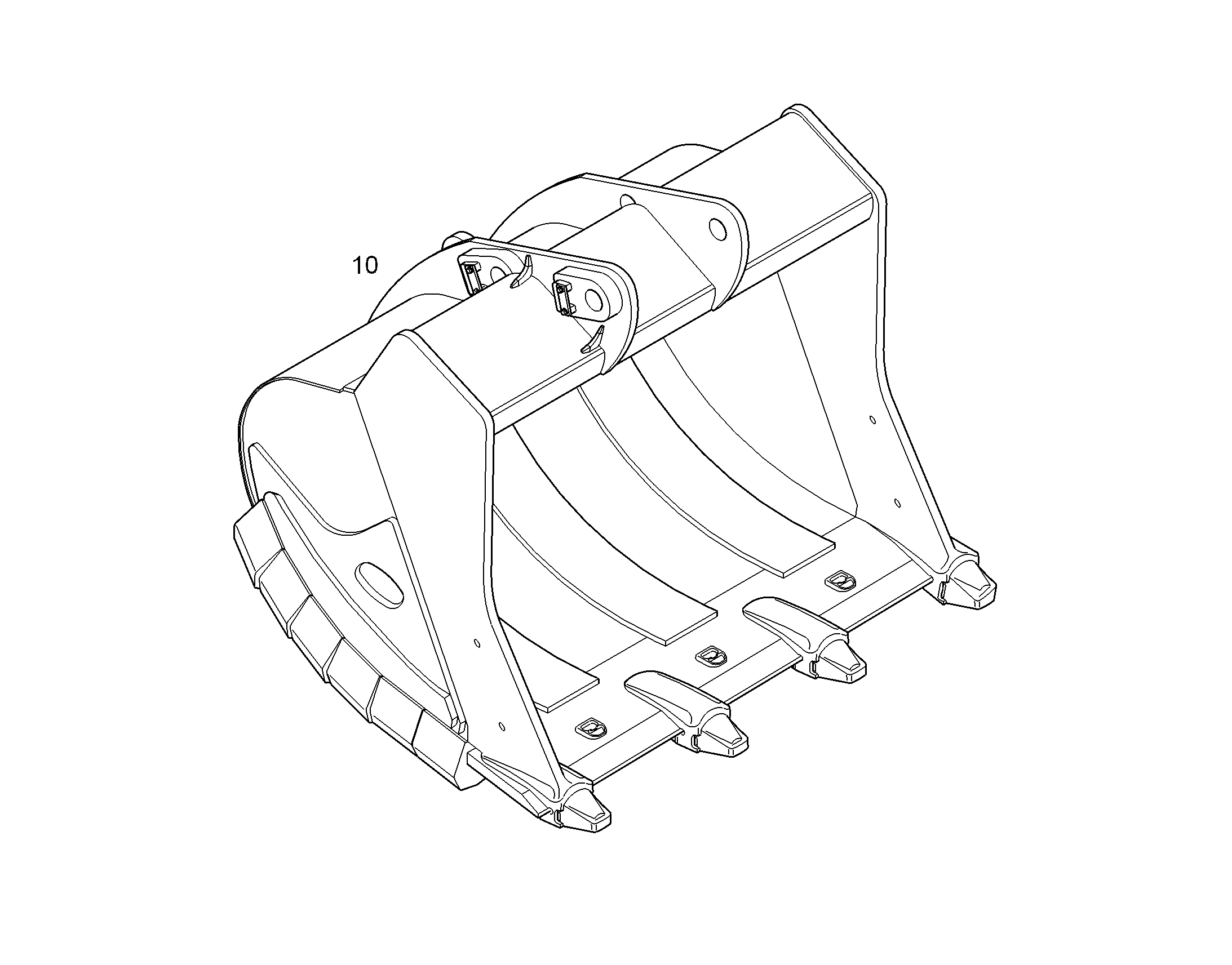 ЛОПАТА ОБРАТНАЯ HDV 10846873 LIEBHERR