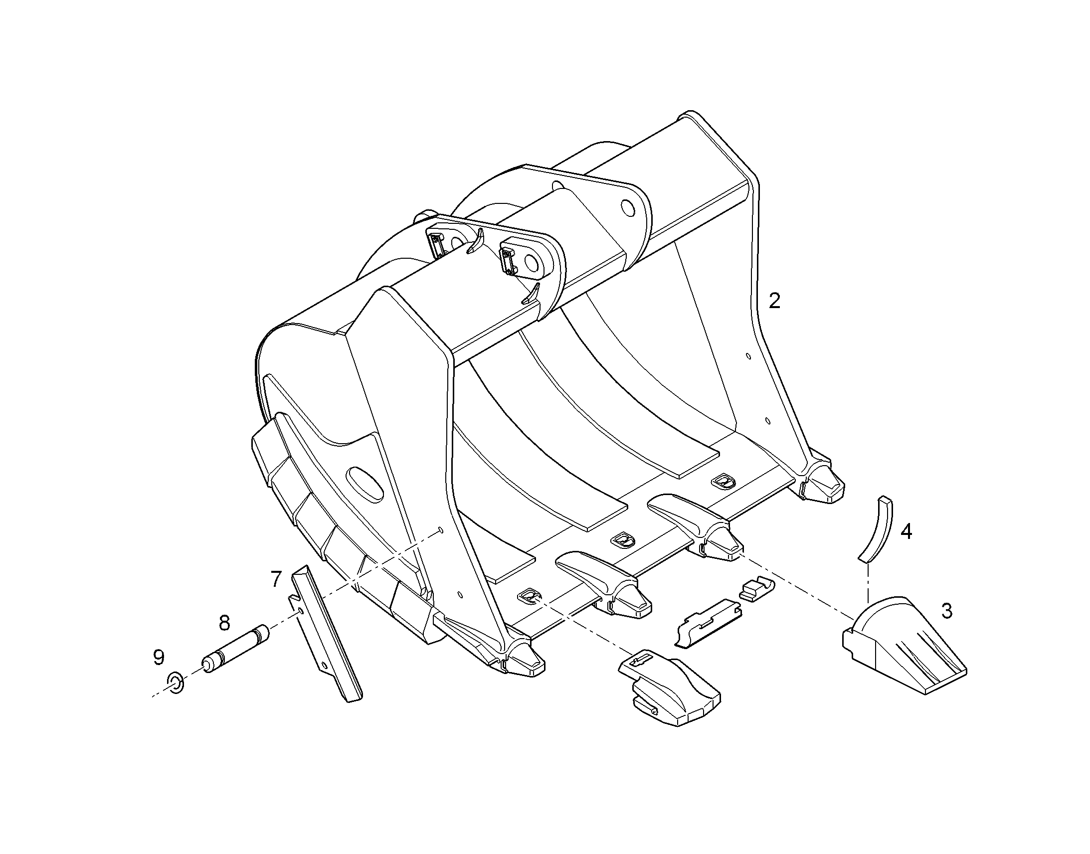 ЛОПАТА ОБРАТНАЯ HDV 10846867 LIEBHERR