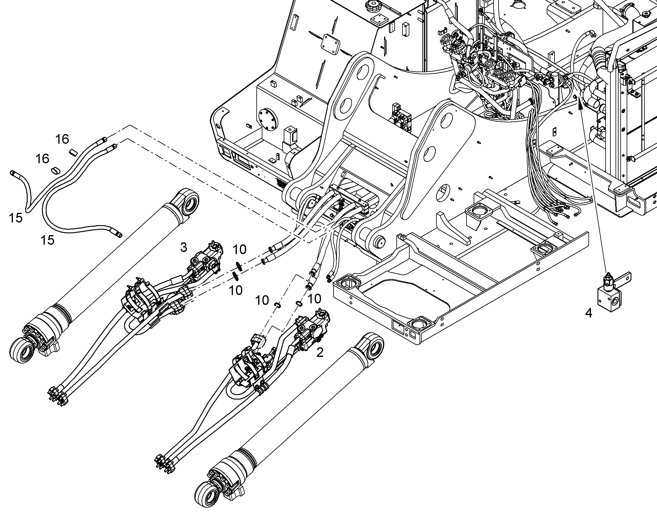 ЗАЩ.ТРУБЫ ПОДЪЕМ.ЦИЛИНДР 10851940 LIEBHERR
