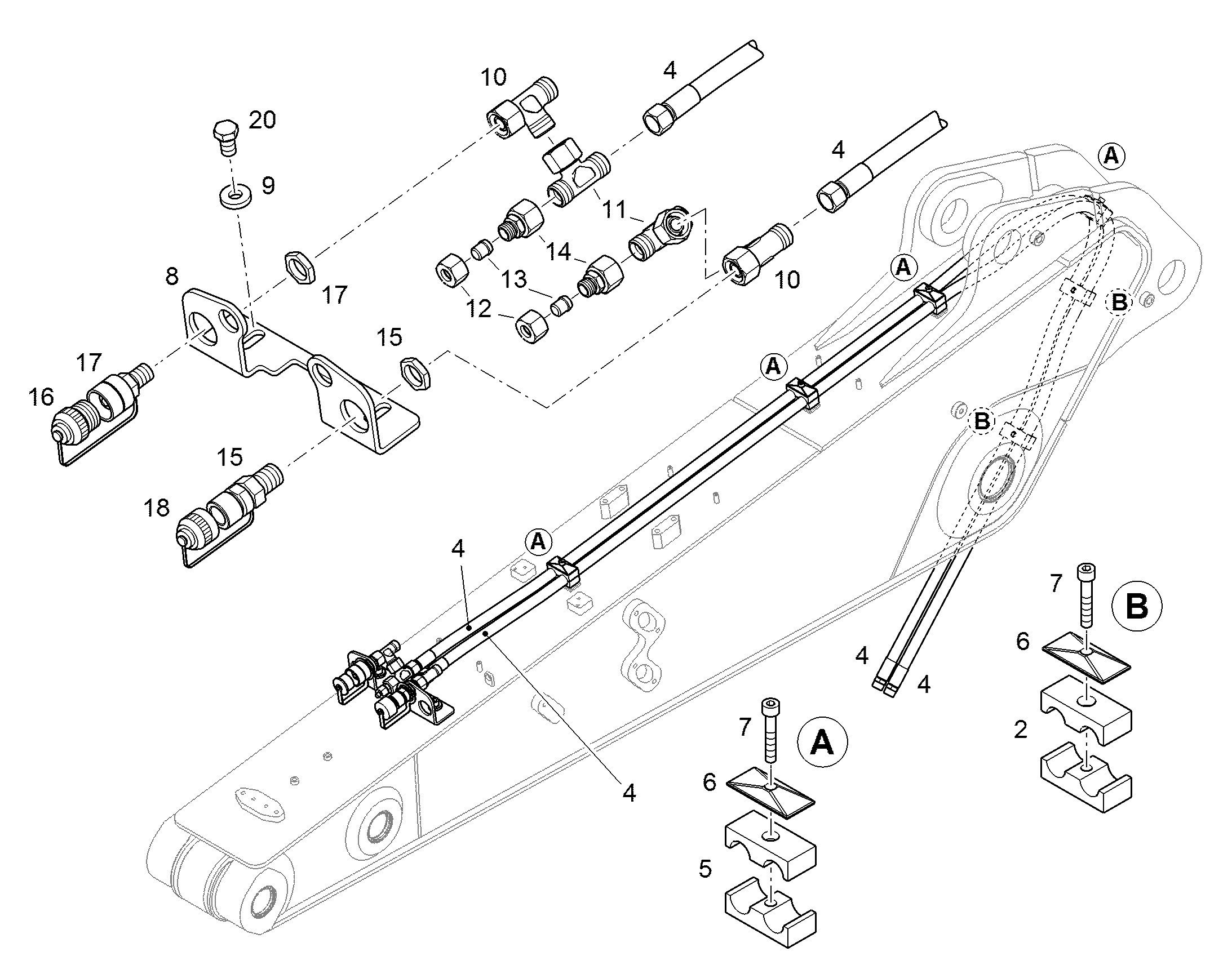 ШЛАНГ 12X3400 10332793 LIEBHERR