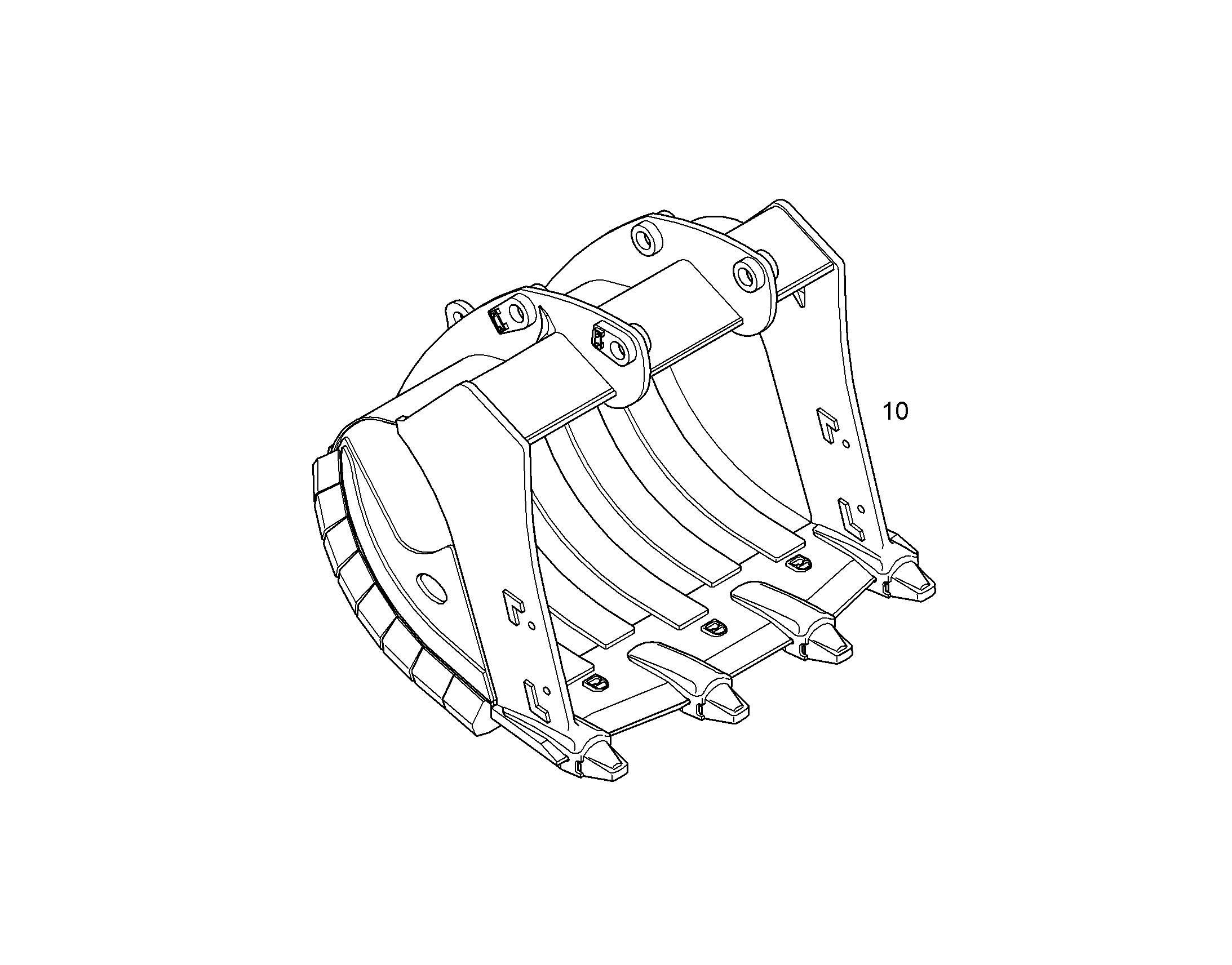 ЛОПАТА ОБРАТНАЯ HDV 10851218 LIEBHERR