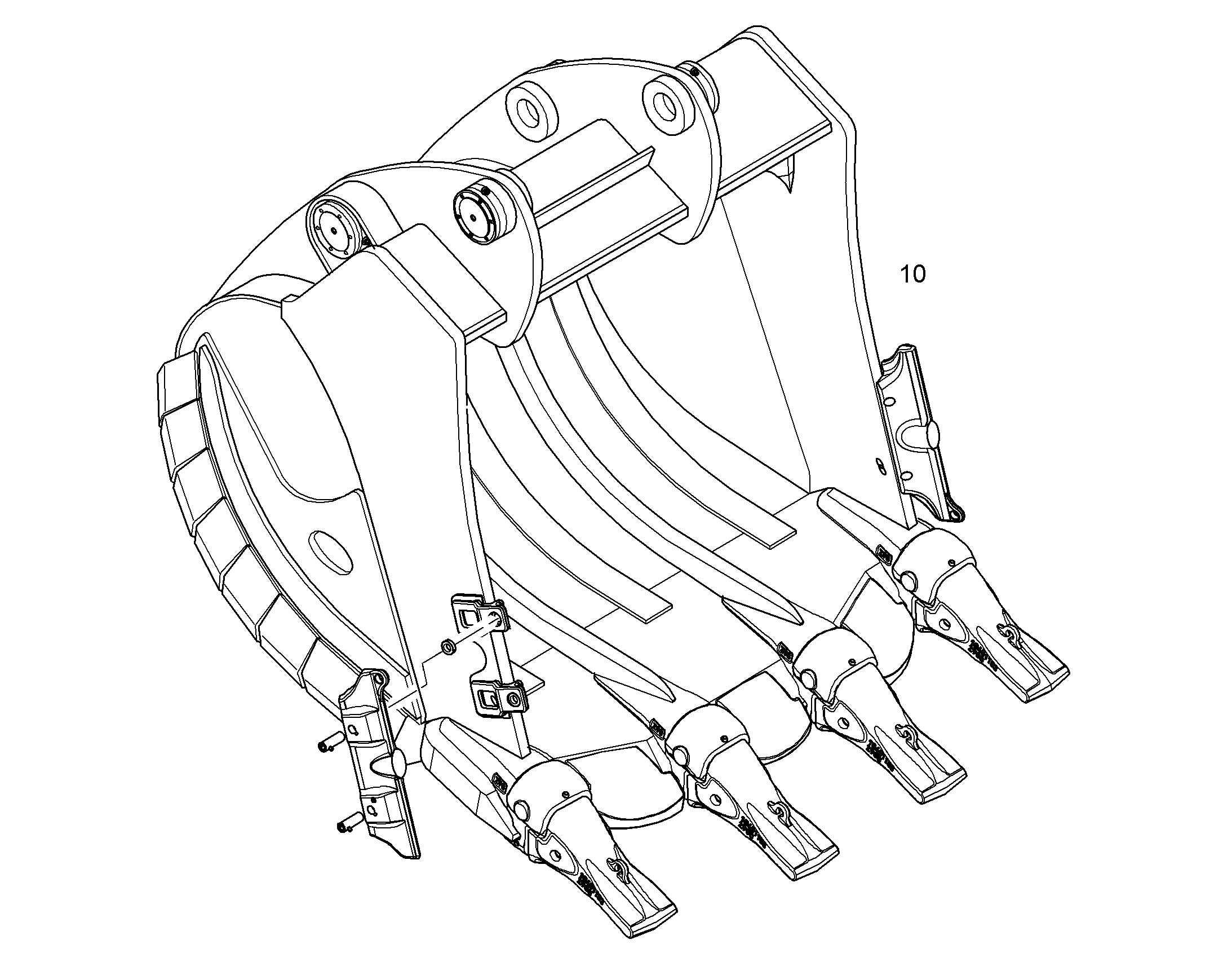 ЛОПАТА ОБРАТНАЯ HDV 10855452 LIEBHERR