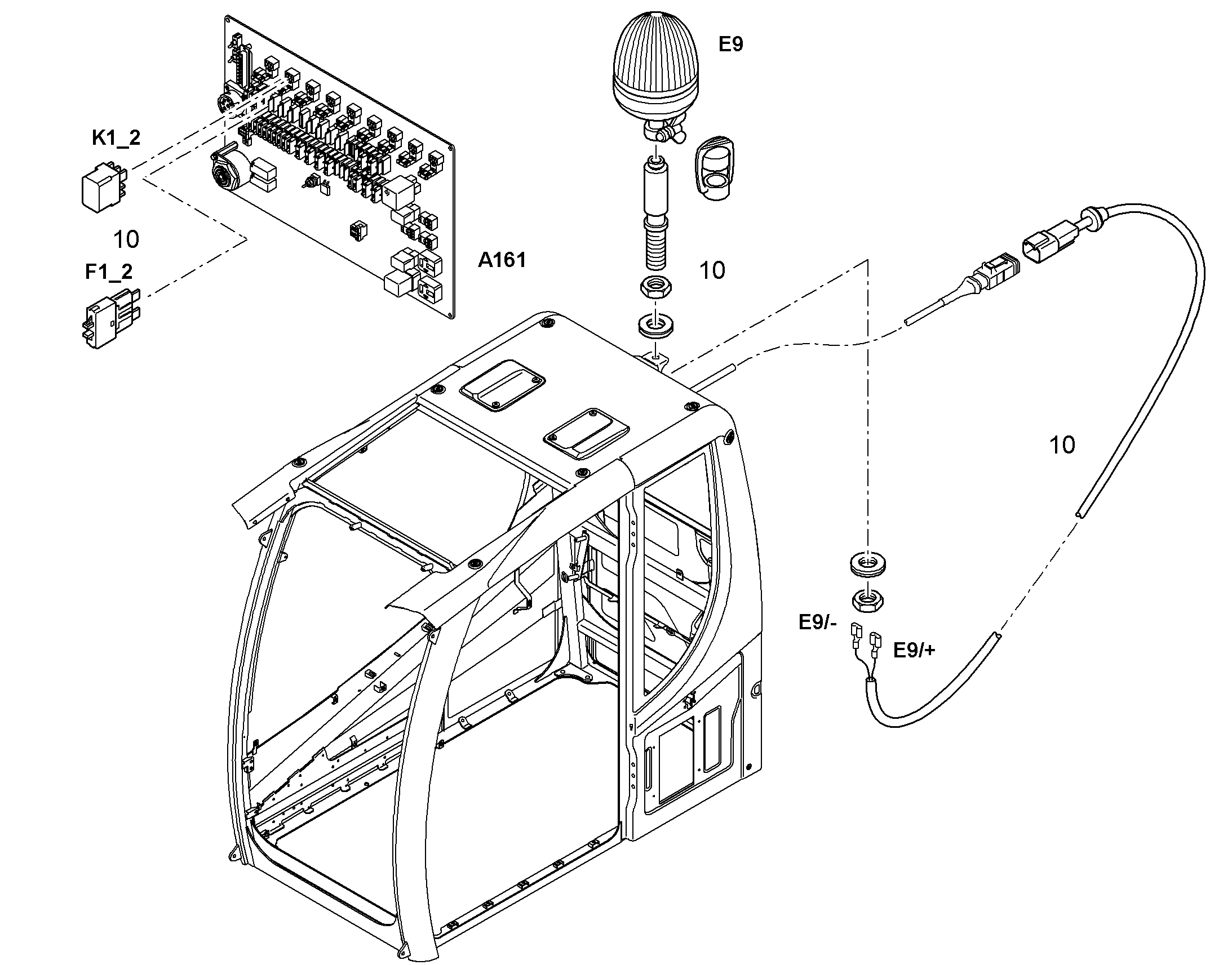 ПРОБЛЕСКОВЫЙ МАЯЧОК 94039073 LIEBHERR