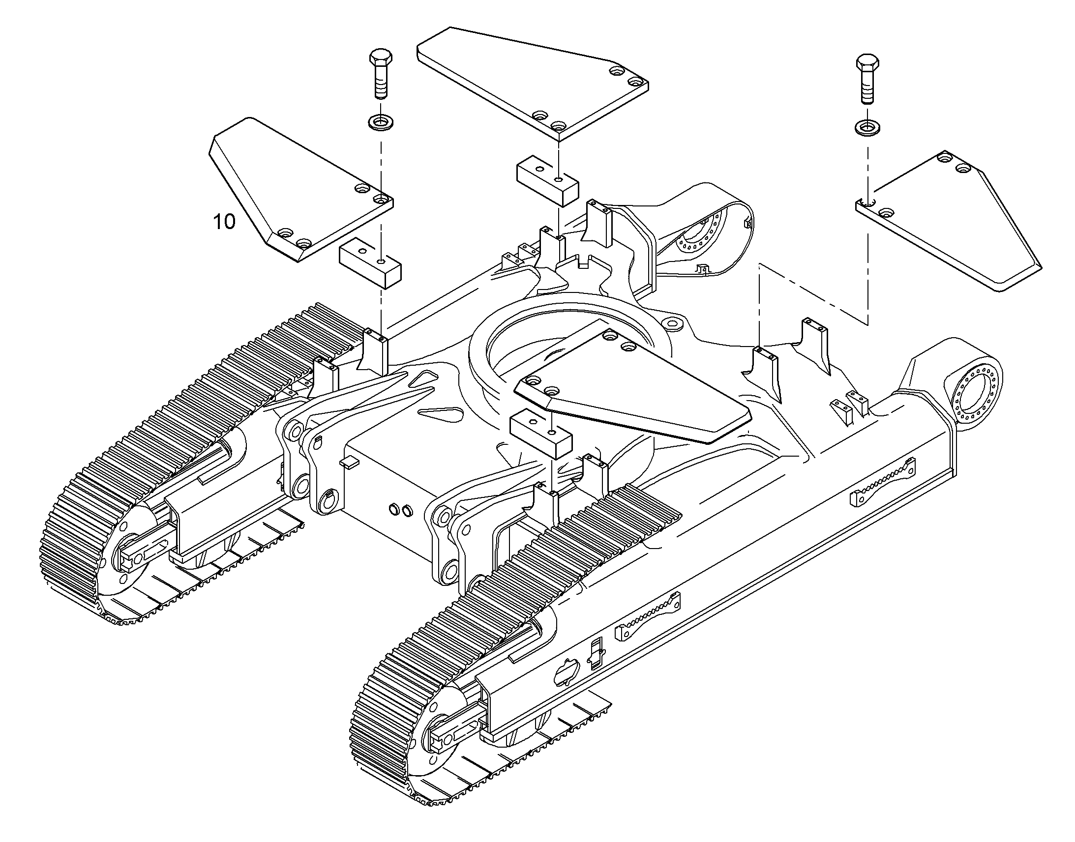 МОНТАЖ ХОДОВОЙ ЧАСТИ 10848701 LIEBHERR