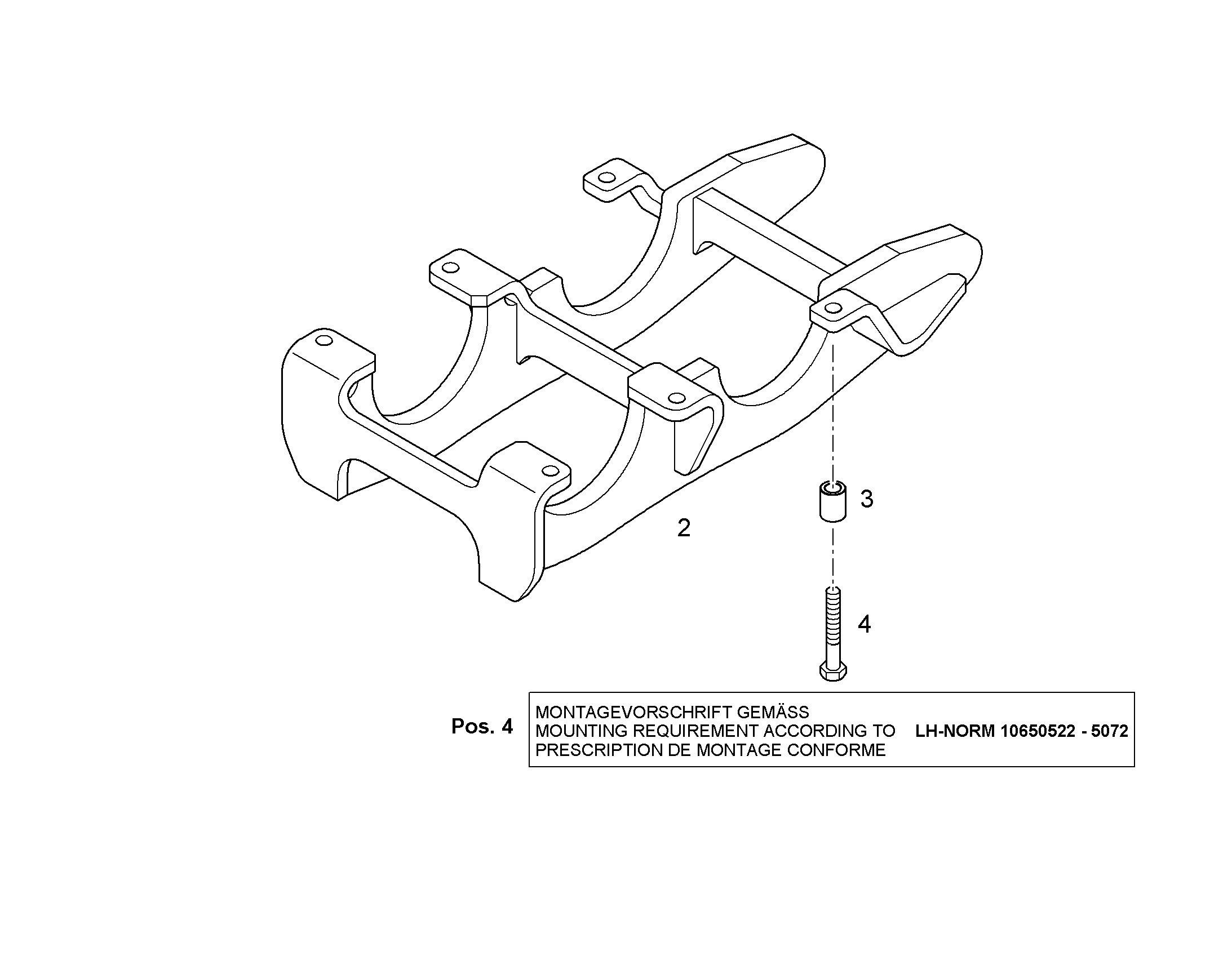 НАПРАВЛЯЮЩАЯ ЦЕПИ 265X200 10857150 LIEBHERR