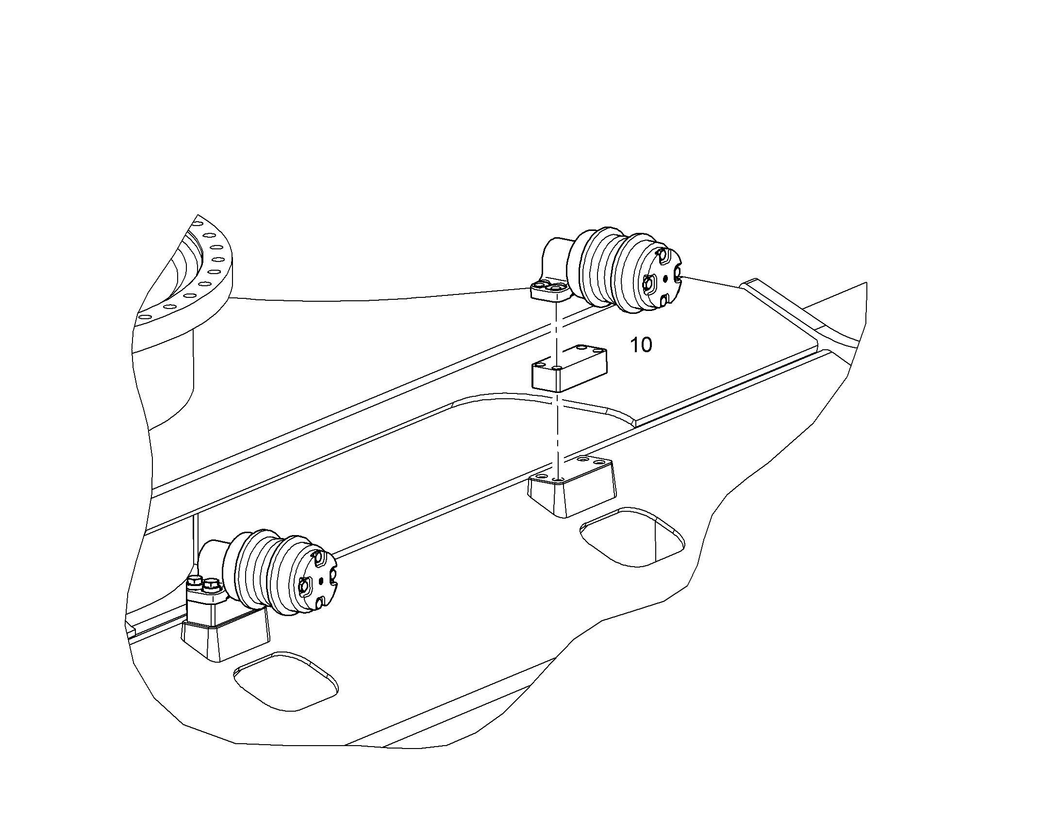 CARRIER ROLLER ELEVATION 10851563 LIEBHERR