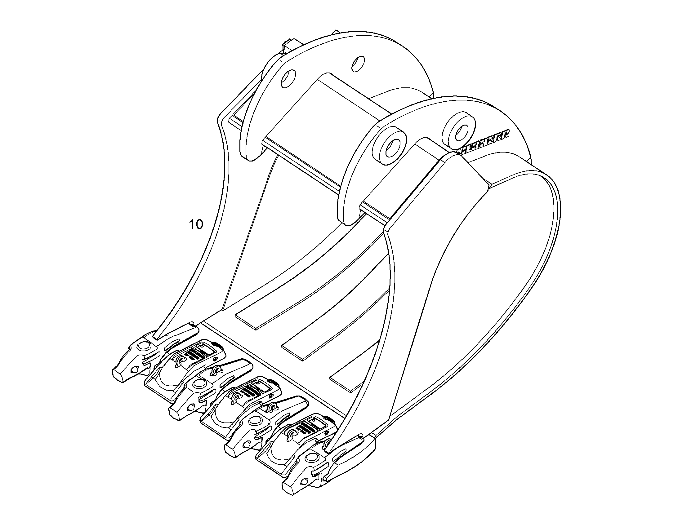 ЛОПАТА ОБРАТНАЯ HDV 10848621 LIEBHERR