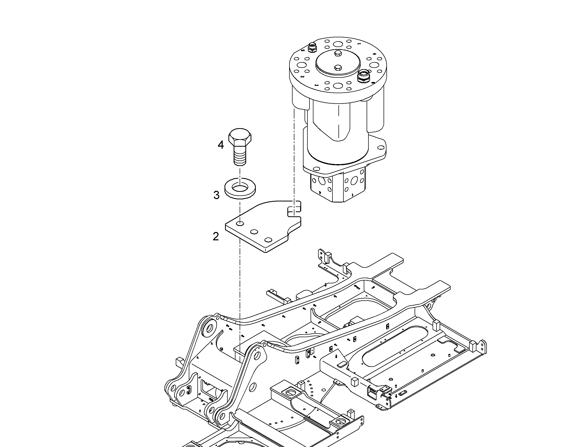 ПОВОДОК, УСТАНОВКА 10857272 LIEBHERR
