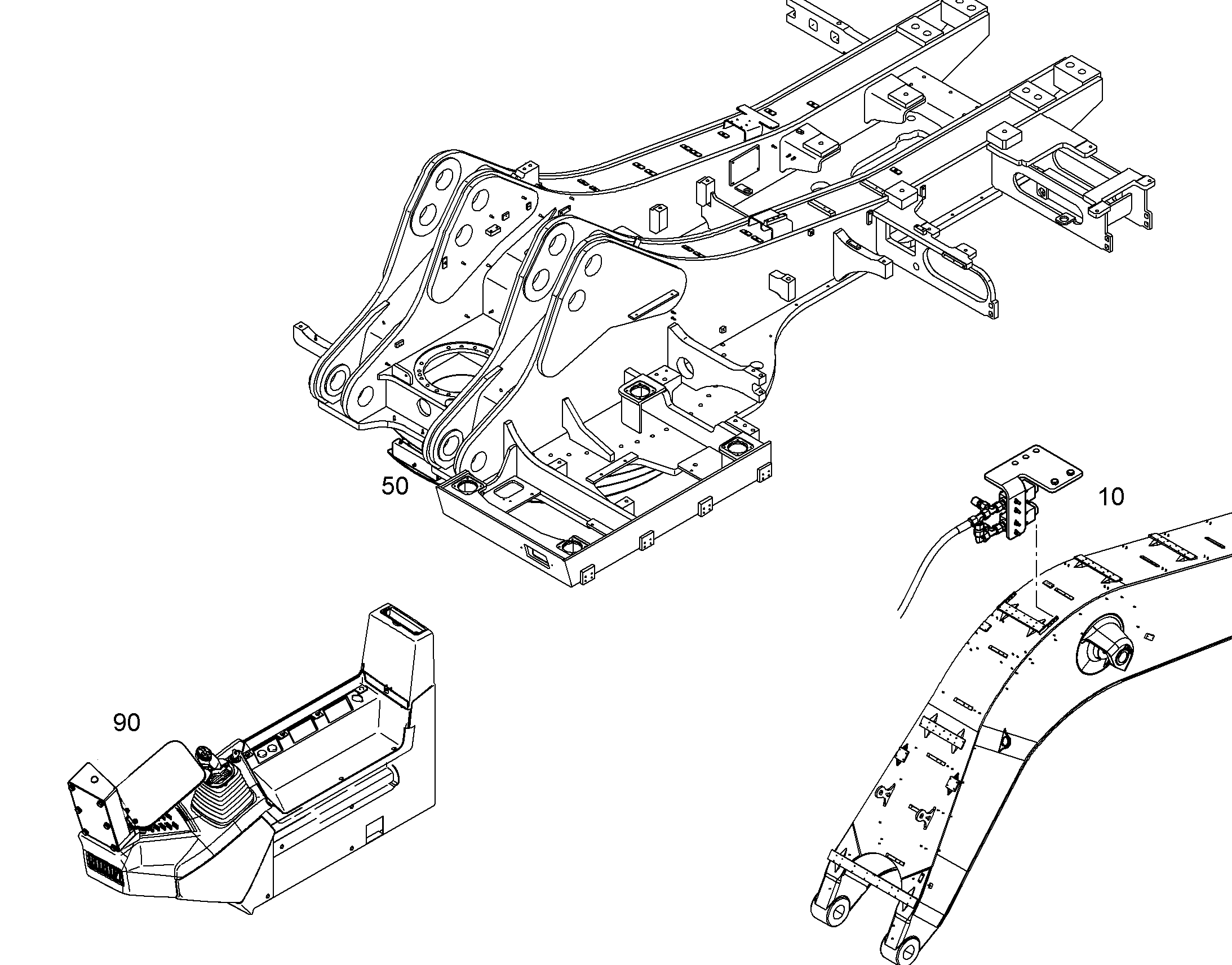 ДЕТАЛИ МОНТАЖНЫЕ ДЛЯ ОБОРУД. R974C 10853290 LIEBHERR