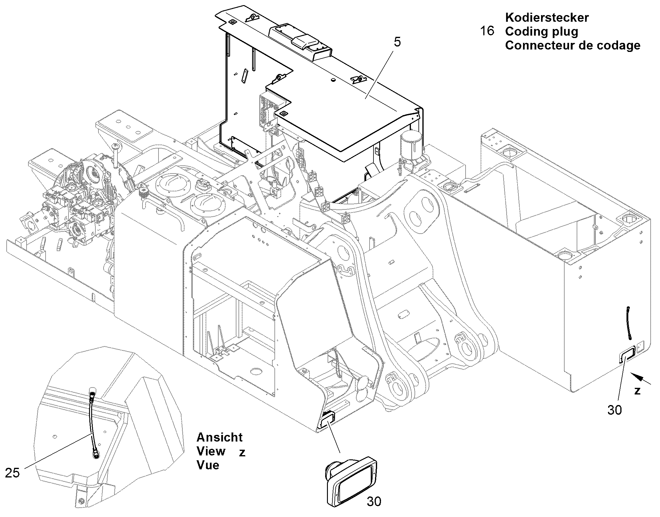 КОДОВЫЙ ШТЕКЕР 1,45m RINGKABELSCHUH/SUB-D 10687491 LIEBHERR