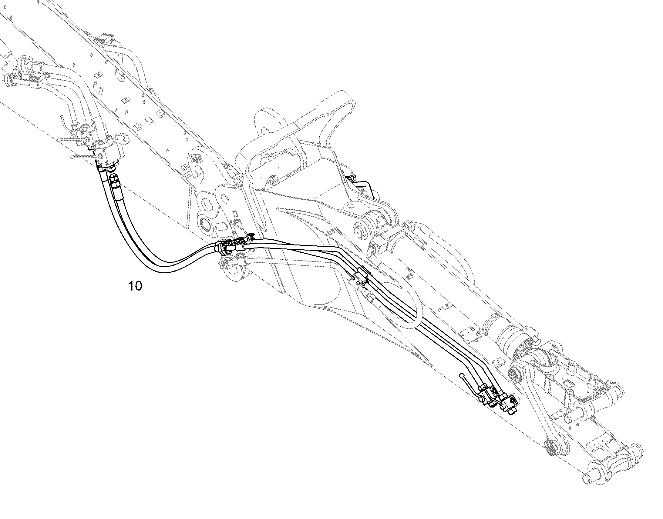 ПРОВОДКА МОНТАЖ AHS 10858167 LIEBHERR