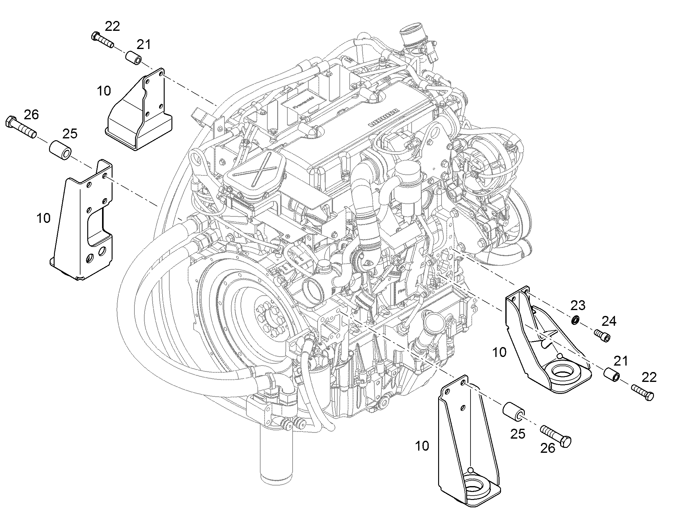 ОПОРЫ ДВИГАТЕЛЯ 11739135 LIEBHERR