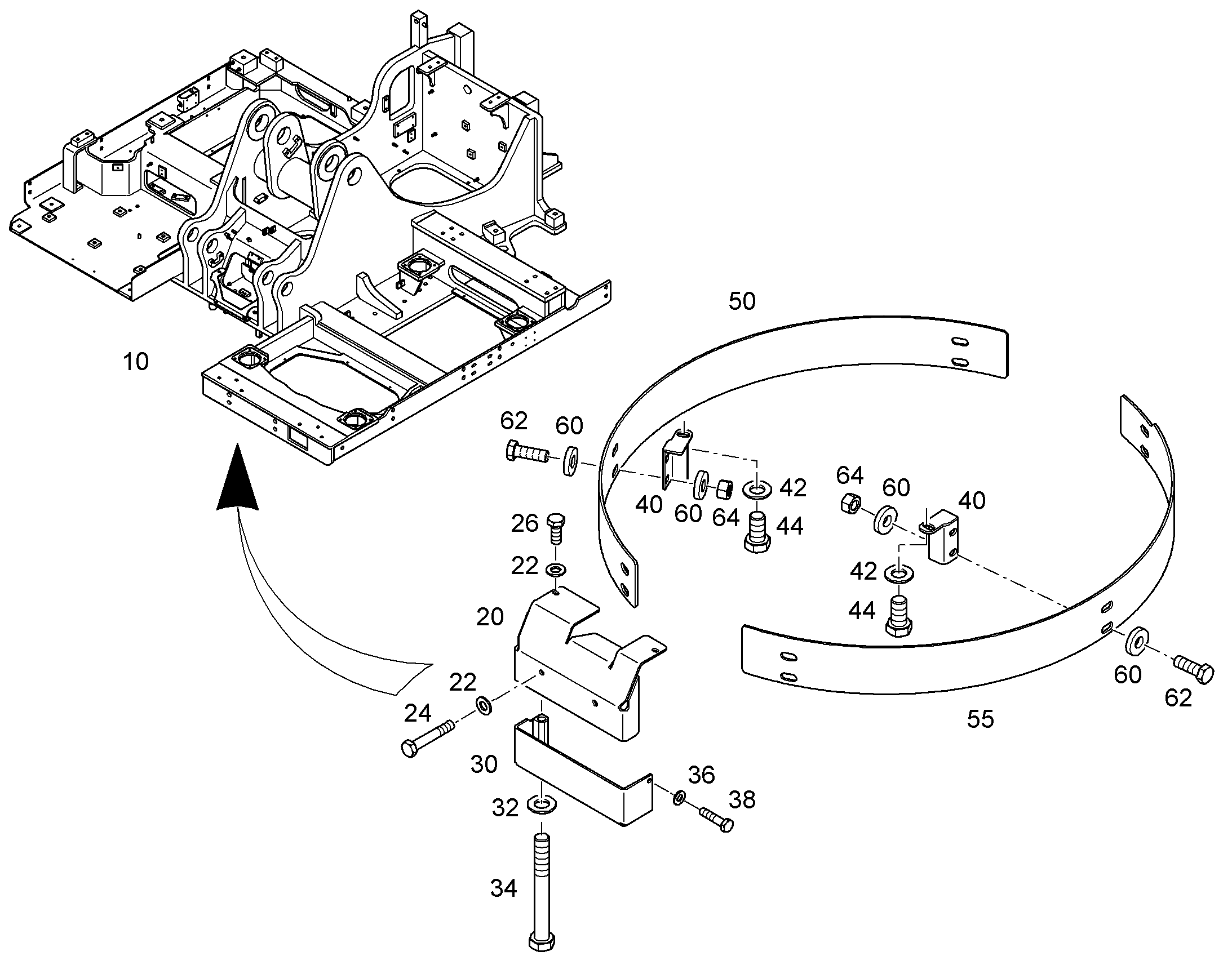 ПЕРЕОБОРУД. ПОВОР. ПЛАТФОРМЫ 10856084 LIEBHERR