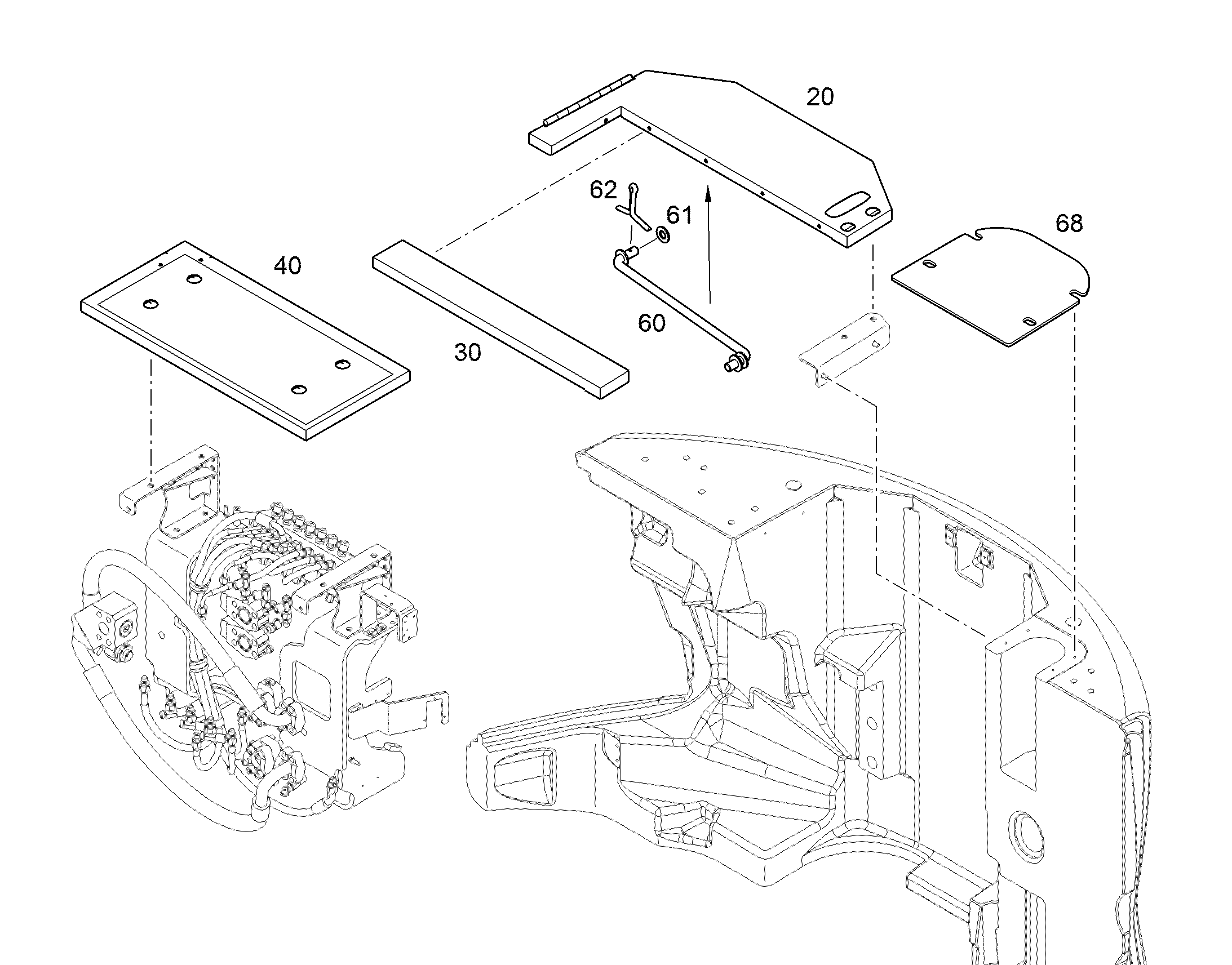 КАПОТ ПОСЕРЕДИНЕ 11733517 LIEBHERR