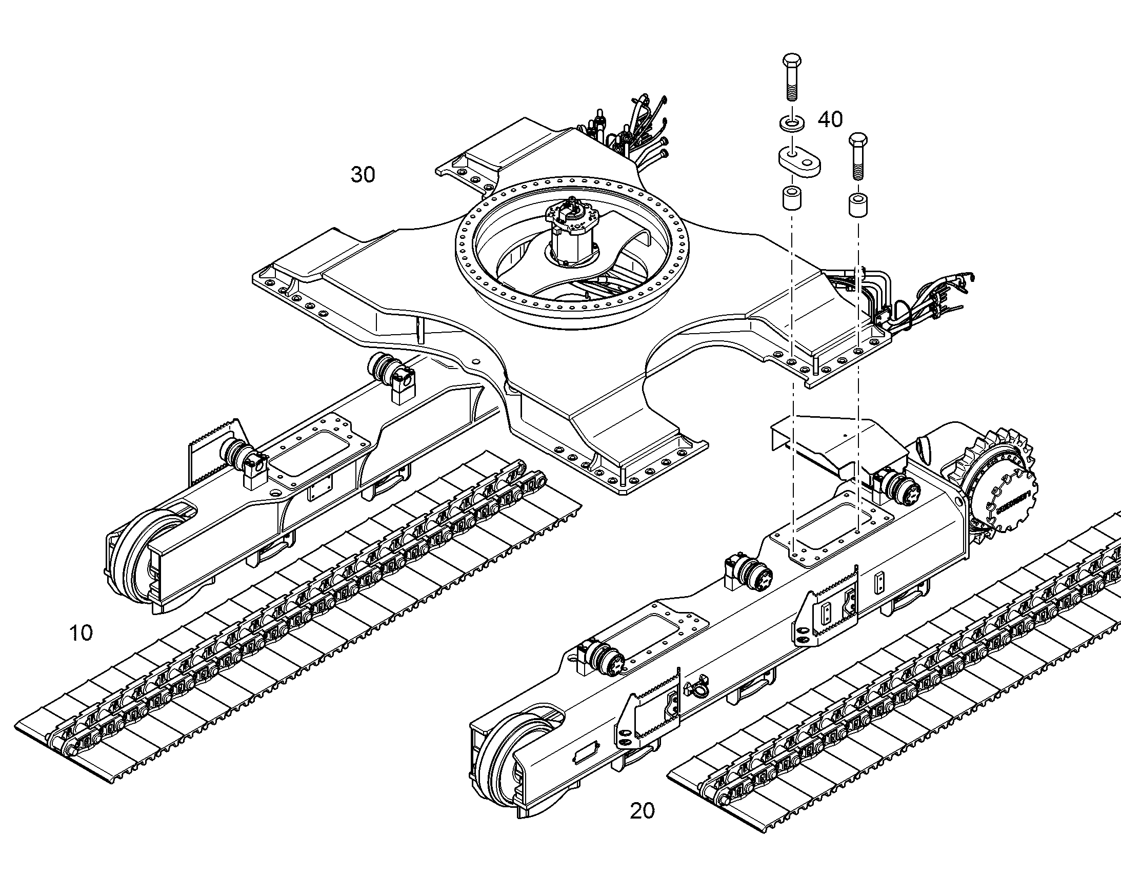 СРЕДНЯЯ ЧАСТЬ УСИЛЕННАЯ 10861815 LIEBHERR